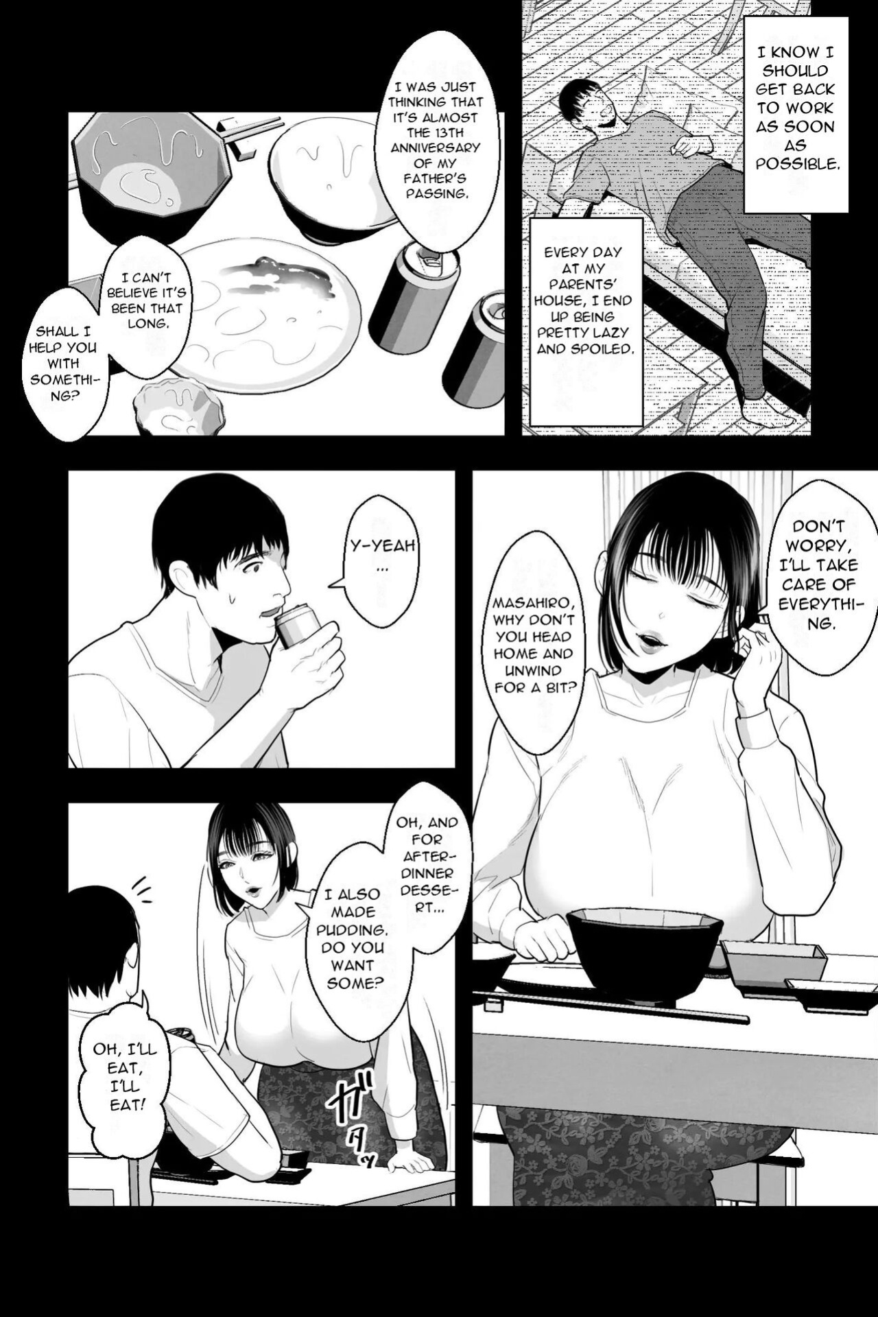[Ginshio Honpo (Ginen)] Return to The Womb ~ I'm a NEET, But I'm Soothed By My Busty Mother's Sweet and Creamy Pussy Juices and Baby-Making Sex~ [DarklordMTLs]