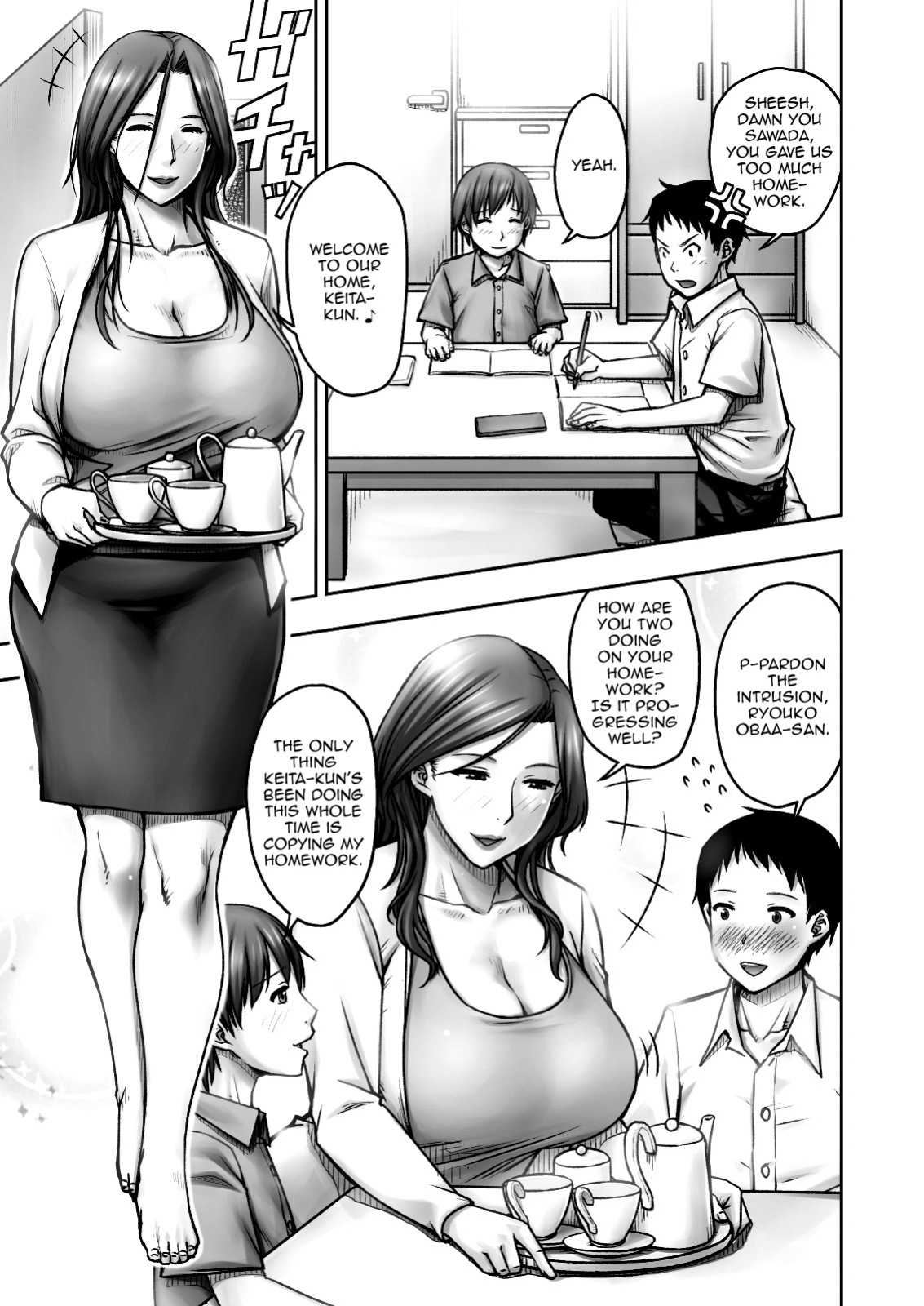 [Jukujuku Juvenile (Seibee)] Akogare no Tomodachi no Okaa-san ni Itazura Shitara Gyaku ni Oishiku Taberareta | I Tried Playing a Prank On My Friend's Mom And Ended Up Being The One Pursued