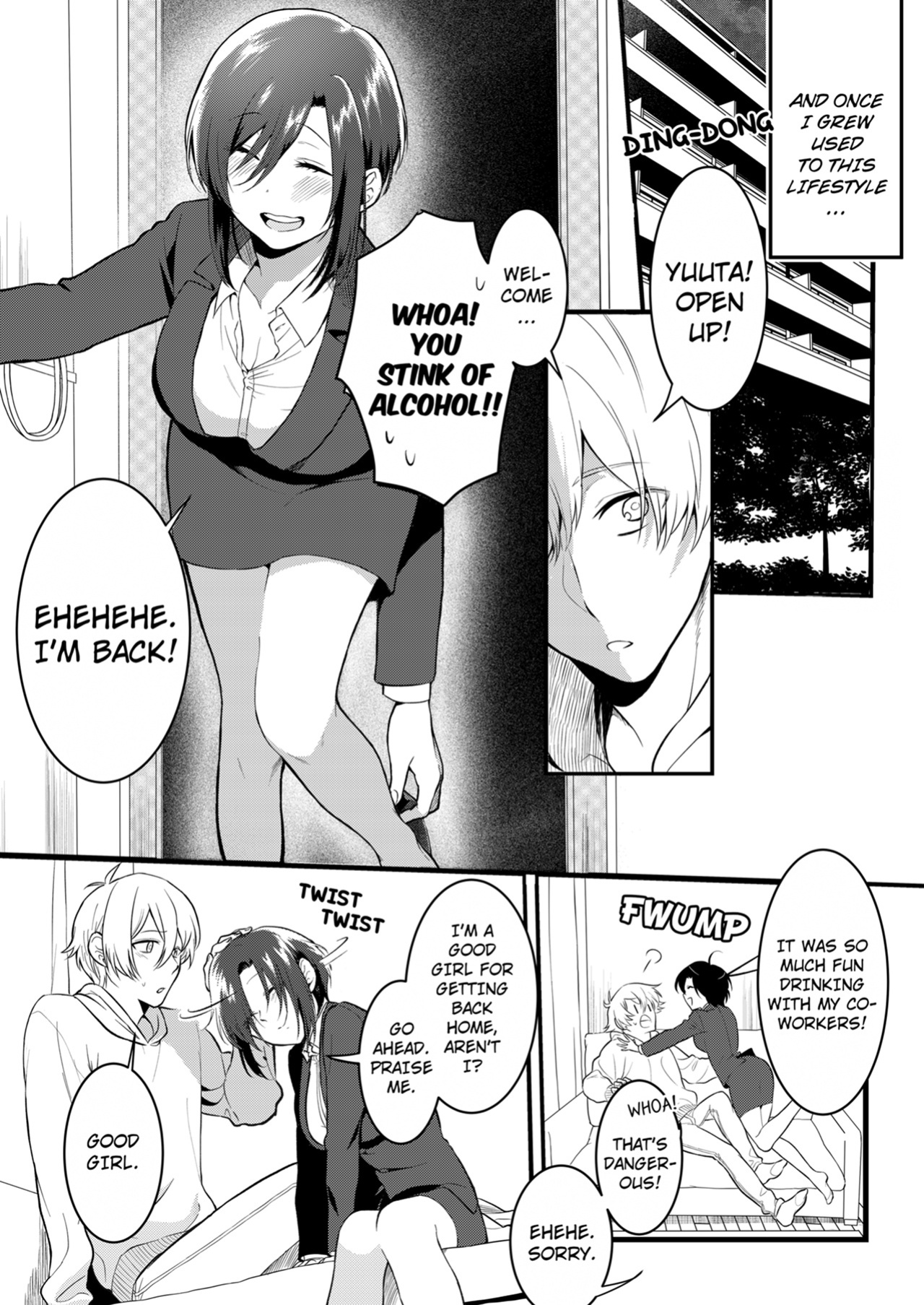 [Amadu Nami] Hageshii SEX de Motokare o Wasuresasete ~ Yotta Furi shite Izanau Ane 1 | Make Me Forget My Ex-Boyfriend With Rough Sex - My Cousin Fakes Drunkenness to Entice Me 1
