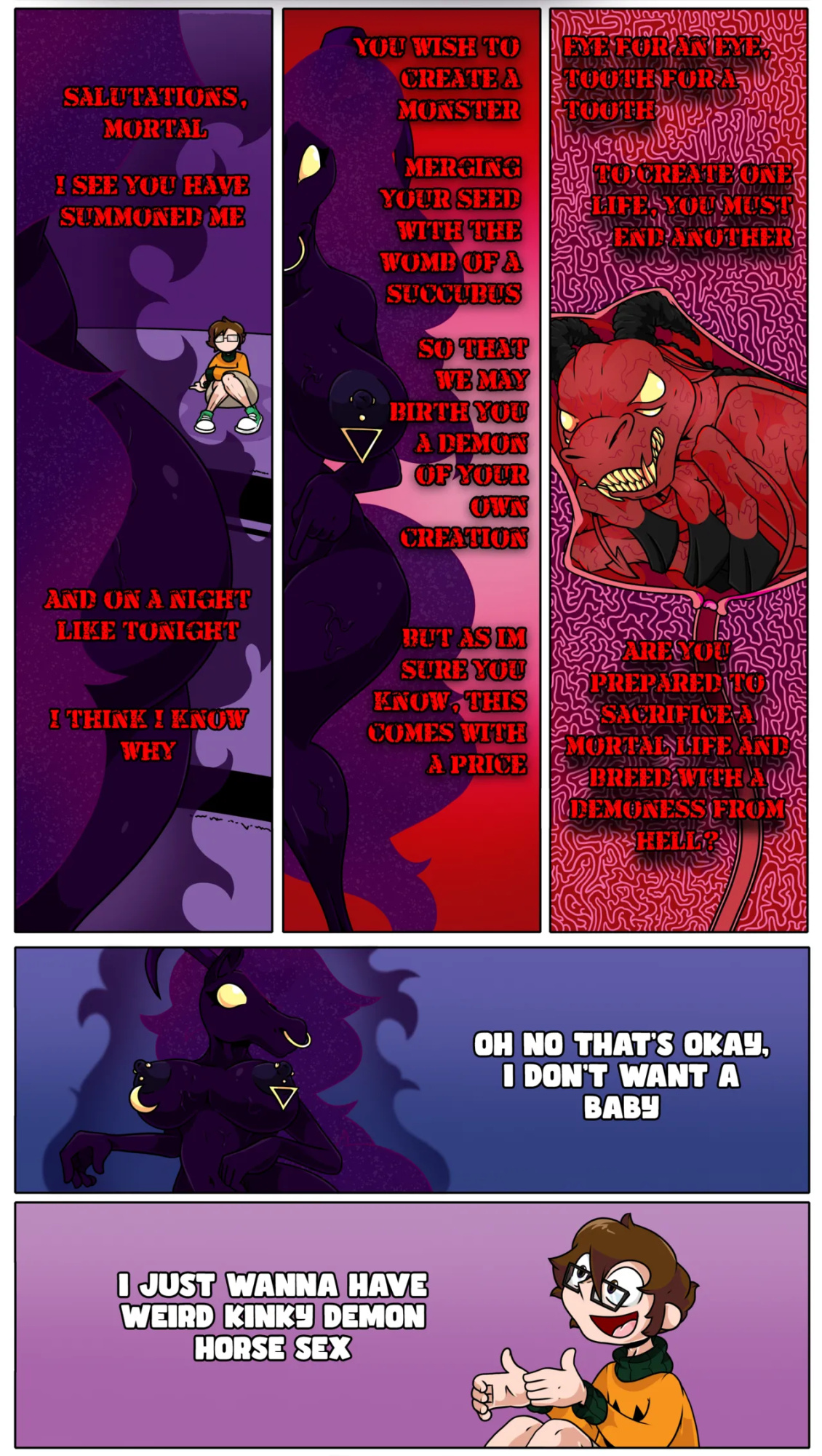 [TinyDevilHorns] Another One of those Comics Where they Fuck a Demon