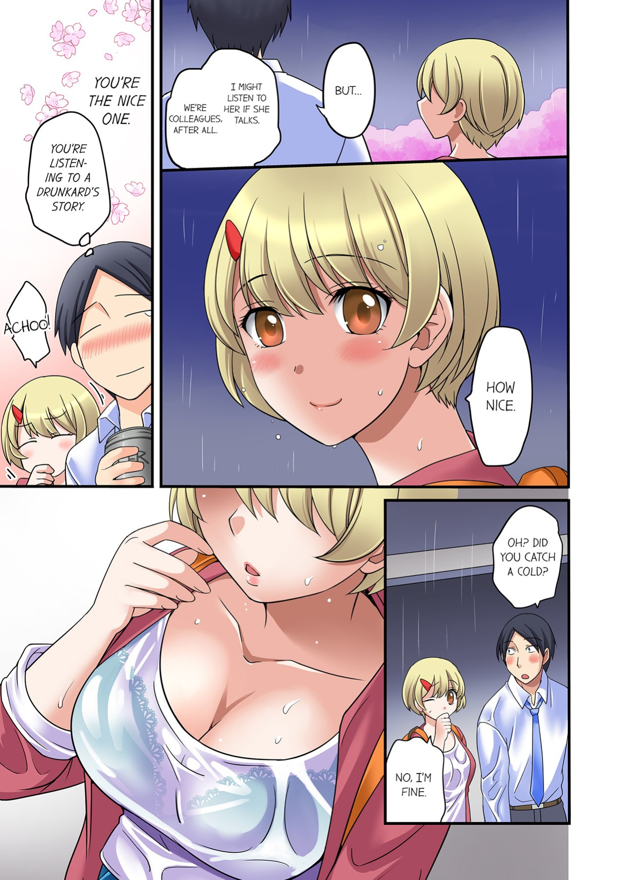 [Megi] Iede-chū no Honki no Bishonure SEX ~ Kondōmu ga Nakunaru made Amayadori Dekiru 1 | Having Sex with Him While Running Away From Home and Drenched - Can I Take Shelter Until You Run Out of Condoms? 1