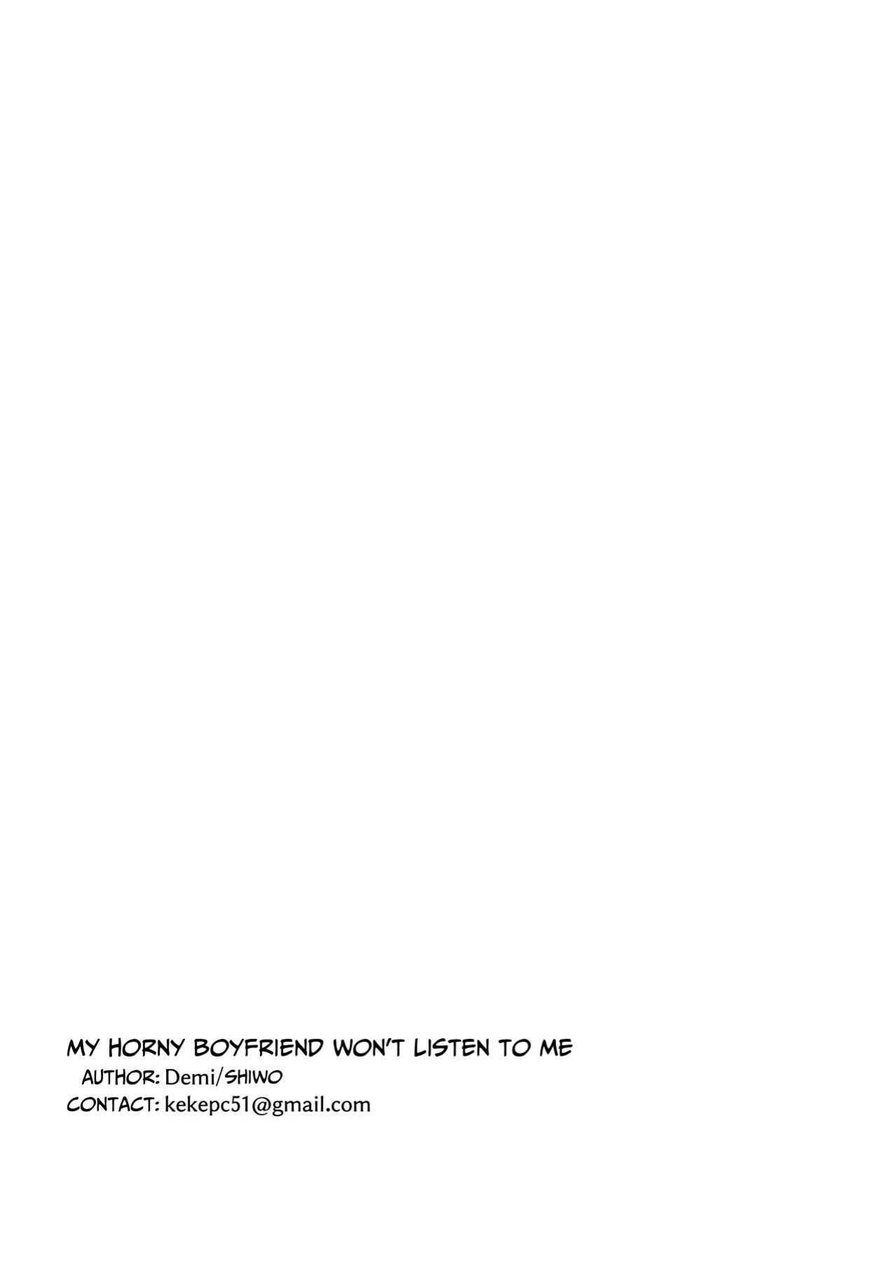 [Demi (Shiwo)] My Horny Boyfriend Won't Listen To Me
