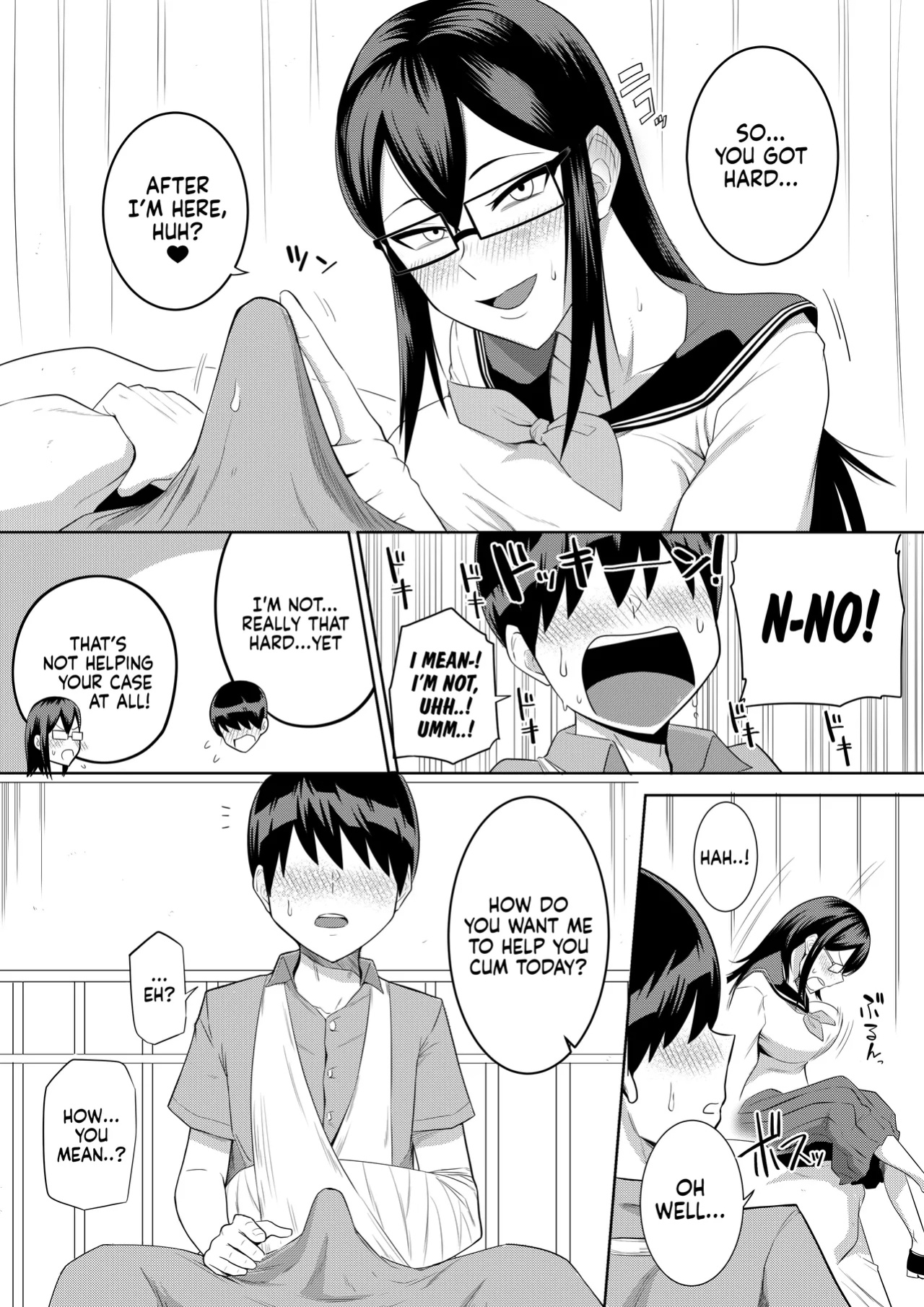 [Makosho] Sewayaki na Kyonyuu Gakkyuu Iinchou Sono 1-10 | The Kind and Caring Busty Class Rep Ch.1-10