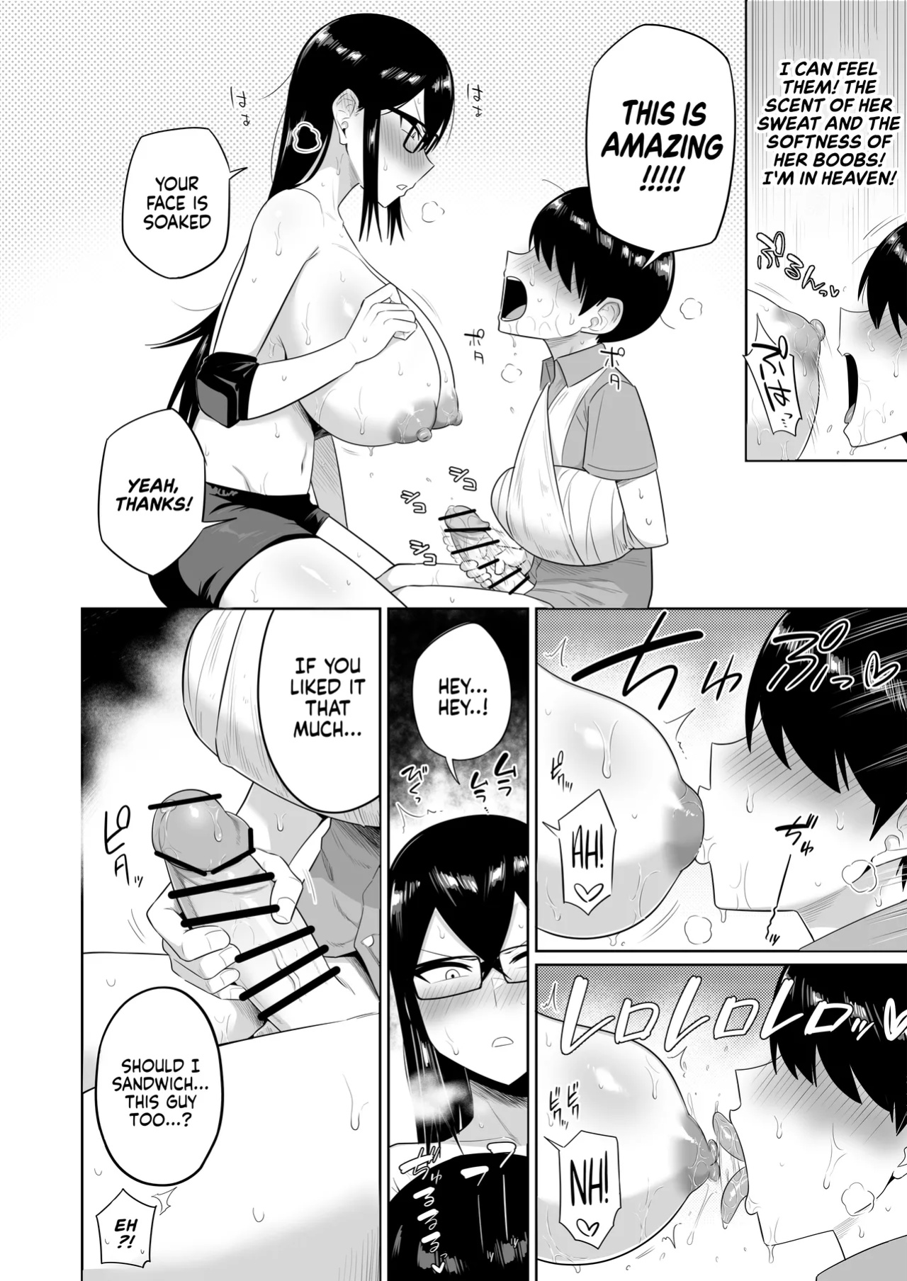[Makosho] Sewayaki na Kyonyuu Gakkyuu Iinchou Sono 1-10 | The Kind and Caring Busty Class Rep Ch.1-10