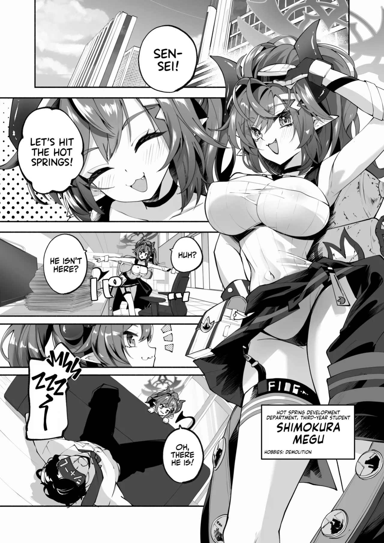 [Hatogoya (Hatoharu)] Megu to Iikoto Ikenaikoto | Doing the Hanky-Panky with Megu! (Blue Archive) [Team Rabu2 & Satansoft]