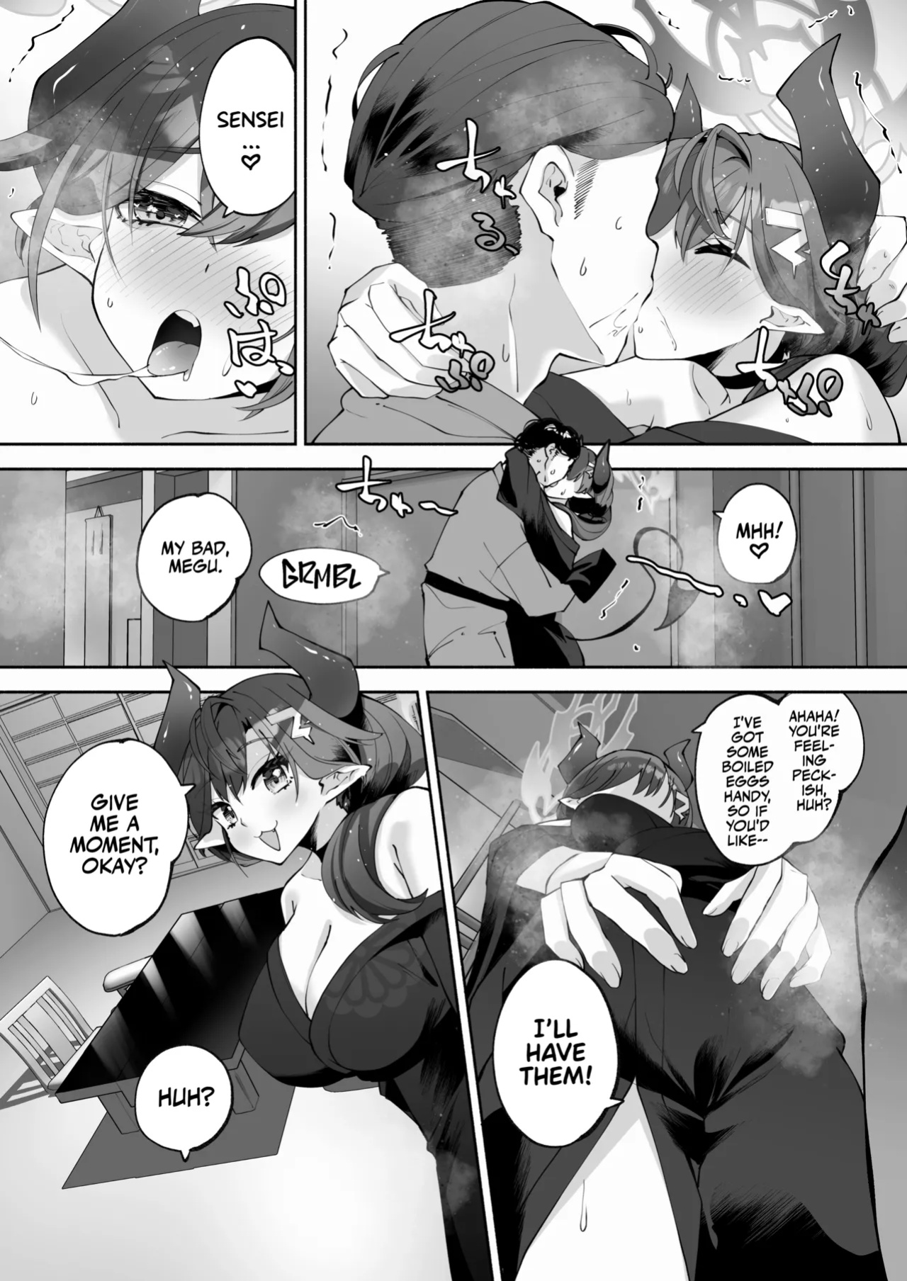 [Hatogoya (Hatoharu)] Megu to Iikoto Ikenaikoto | Doing the Hanky-Panky with Megu! (Blue Archive) [Team Rabu2 & Satansoft]