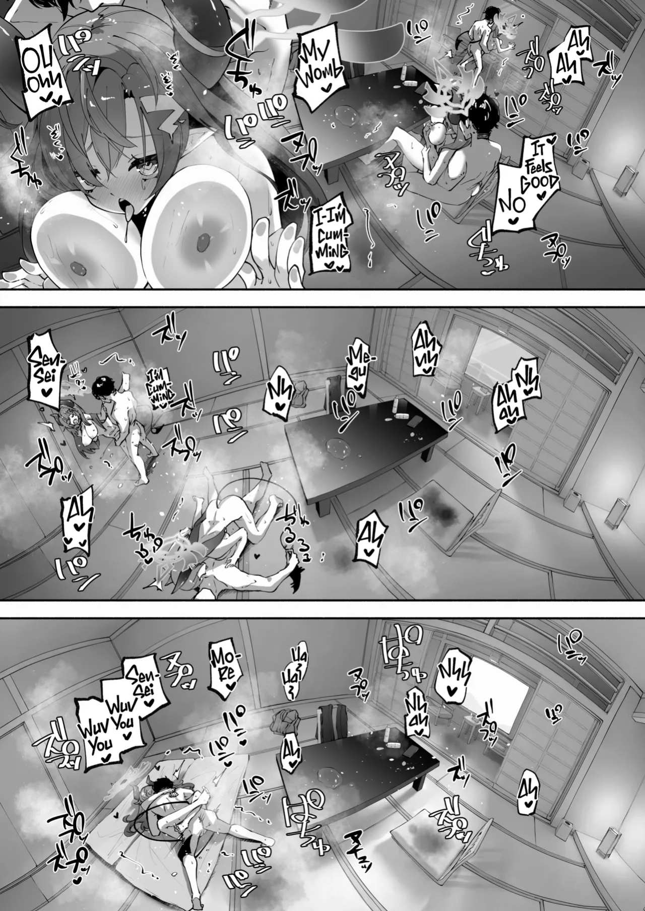 [Hatogoya (Hatoharu)] Megu to Iikoto Ikenaikoto | Doing the Hanky-Panky with Megu! (Blue Archive) [Team Rabu2 & Satansoft]