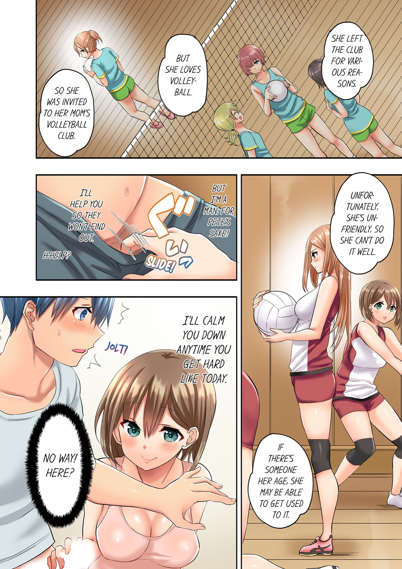 [Kazutaro] Hitozuma Volley-bu no Asedaku SEX ~Shower Abinagara Mitchaku Shichau? 1-4 | Married Women's Volleyball Club Sweaty Sex - We're Being Glued Together While Taking A Shower? 1-4