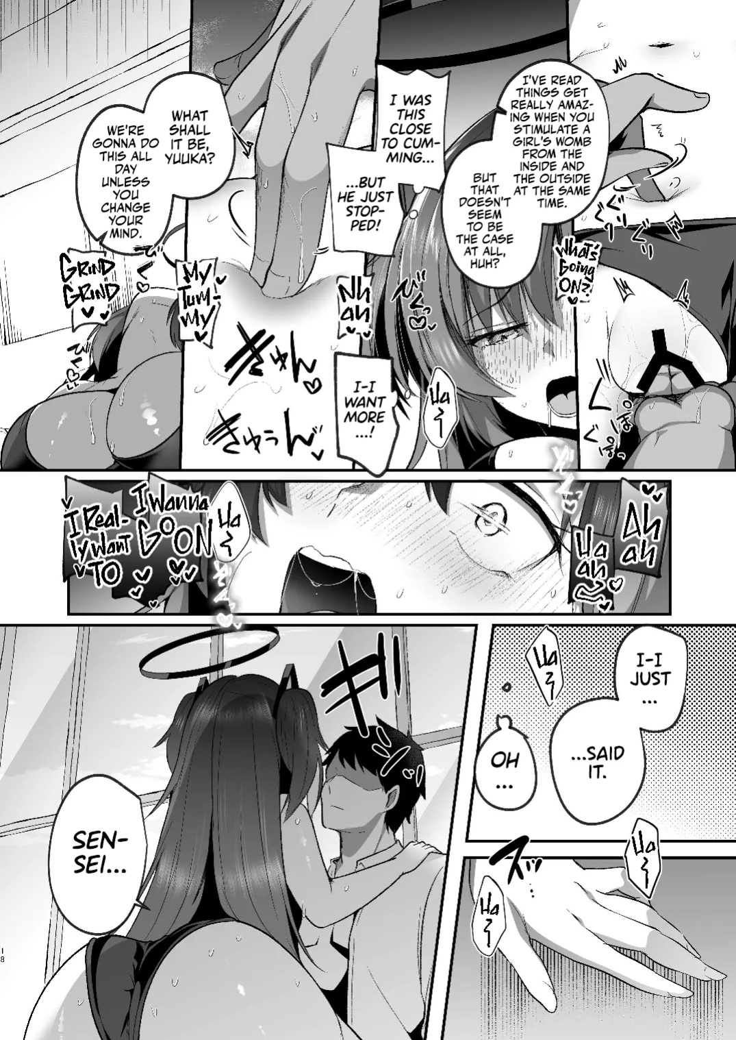 [Kuusou Monochrome (Abi)] Yuuka to Midsummer no Asedaku Office SEX | A Midsummer's Steamy Sex Session (Blue Archive) [Team Rabu2]