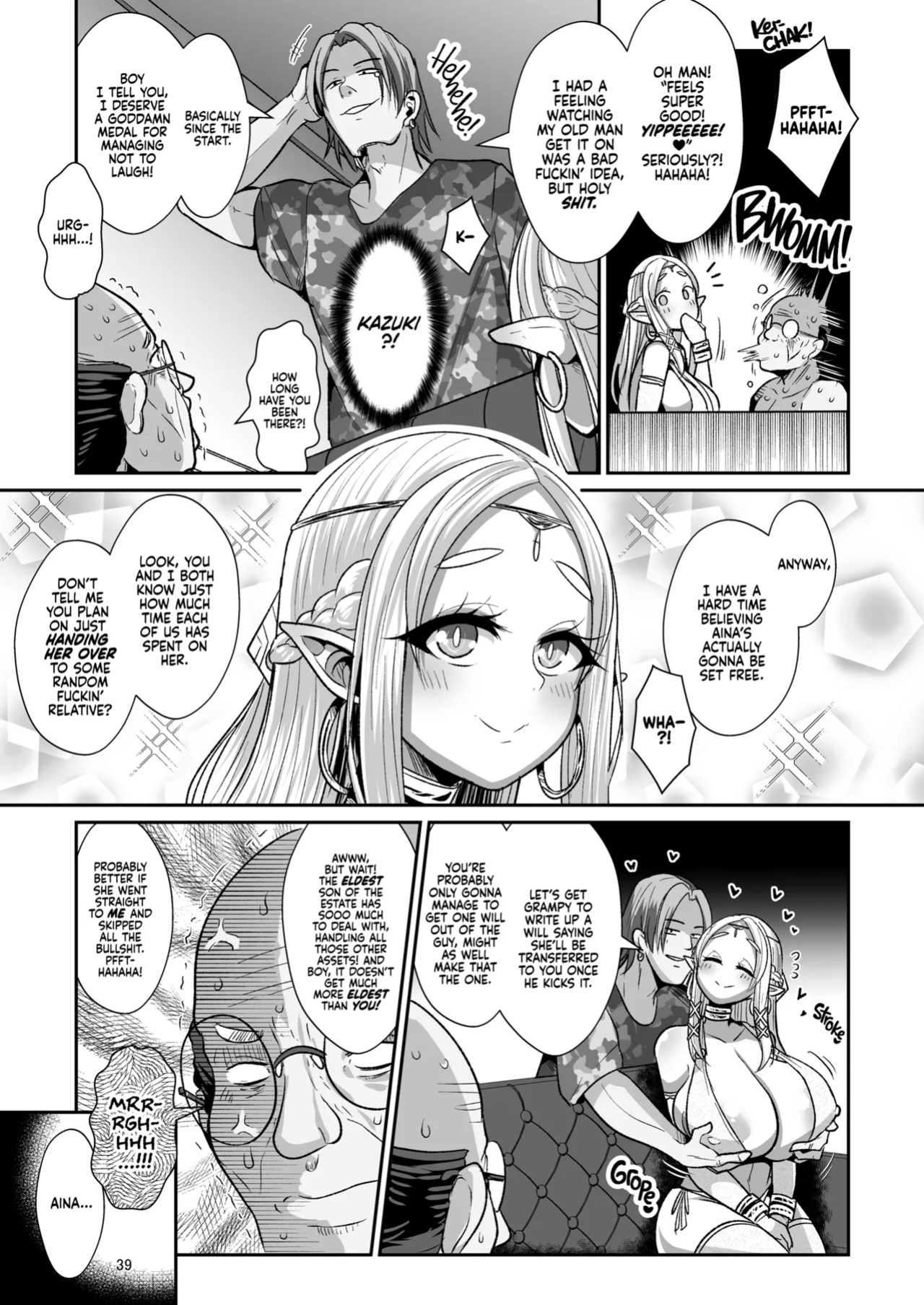 [Shinshunshantonshou (Bukatsu)] H Seidorei Elf no Souzoku Mondai ni Tsuite ~ Rinjuu-hen | Machinations of an Elven Concubine Part One: Deathbed