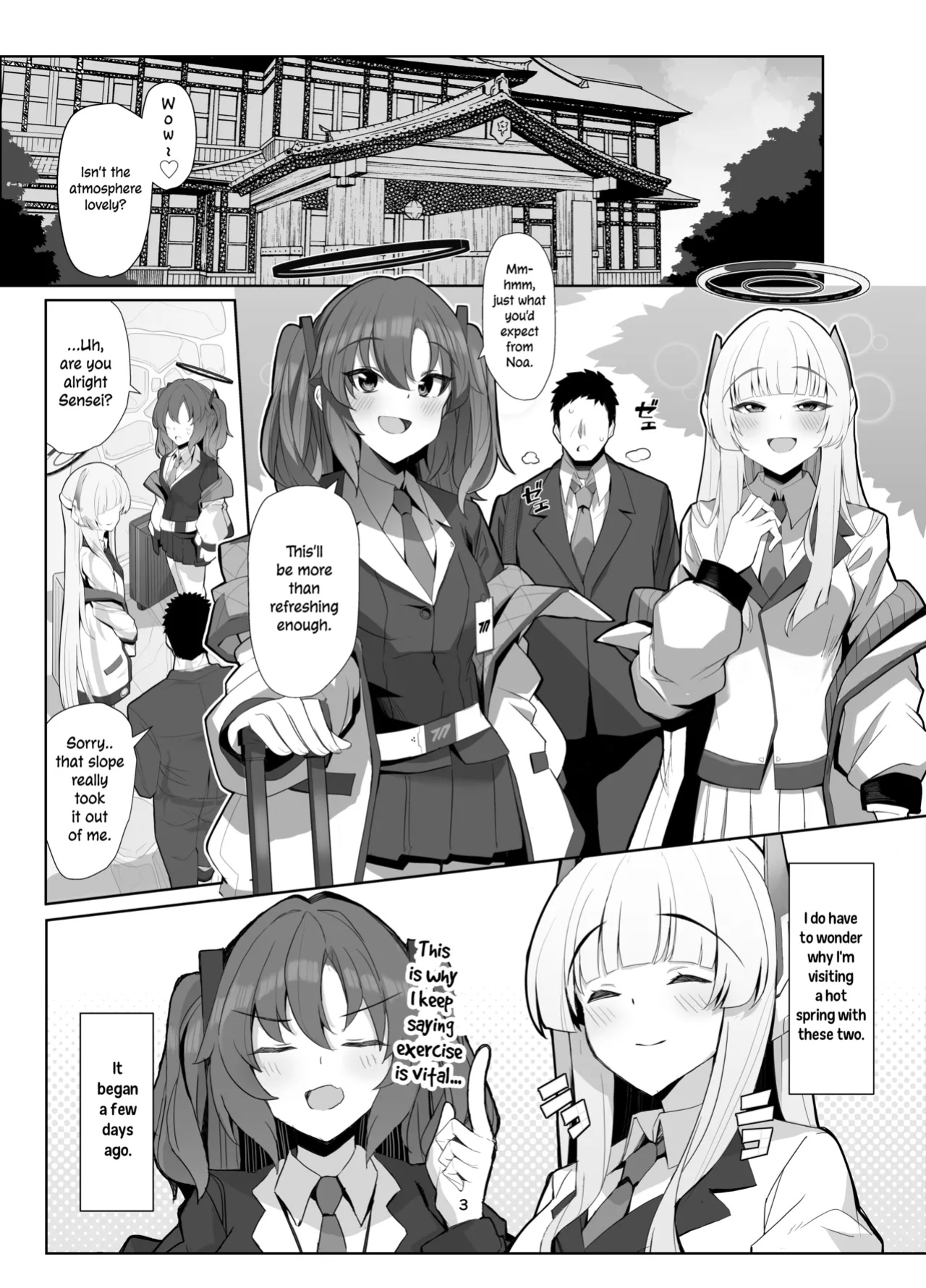 [Momokan (Momonosuke)] Seminar Yukemuri Ianryokou | Steamy Seminar Leisure Trip (Blue Archive) [Nonki]