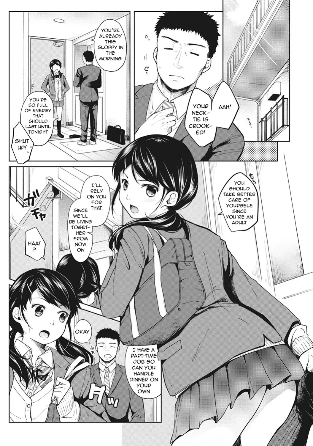 [Fumitsuki Sou] 1LDK+JK Ikinari Doukyo? Mitchaku!? Hatsu Ecchi!!? Ch. 1-49 [Comfy Pillow Scans & 1 2 Translations]