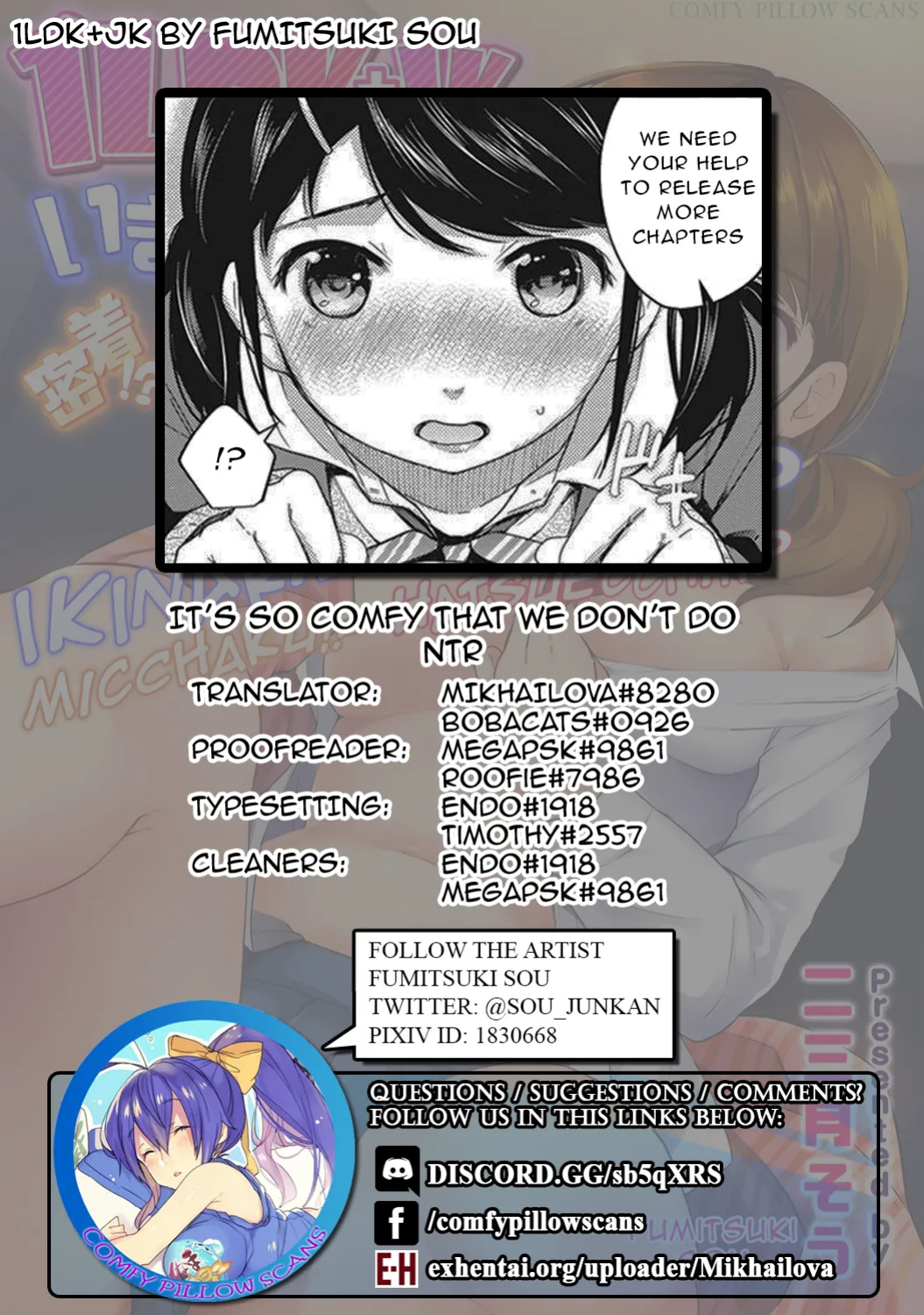 [Fumitsuki Sou] 1LDK+JK Ikinari Doukyo? Mitchaku!? Hatsu Ecchi!!? Ch. 1-49 [Comfy Pillow Scans & 1 2 Translations]