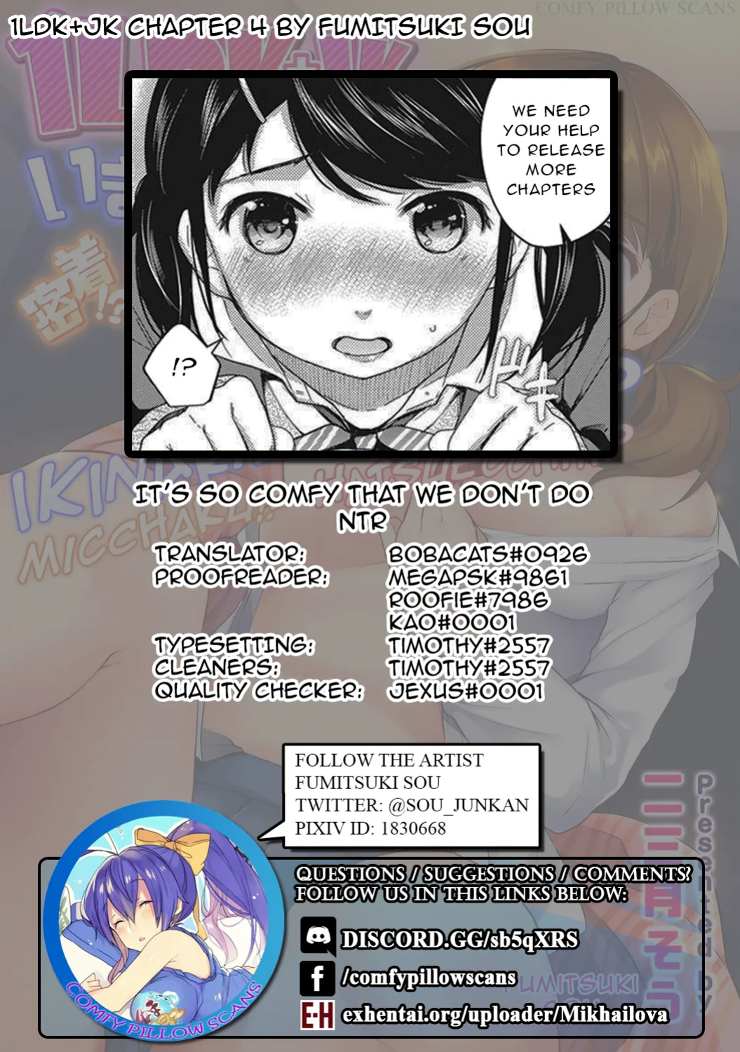 [Fumitsuki Sou] 1LDK+JK Ikinari Doukyo? Mitchaku!? Hatsu Ecchi!!? Ch. 1-49 [Comfy Pillow Scans & 1 2 Translations]