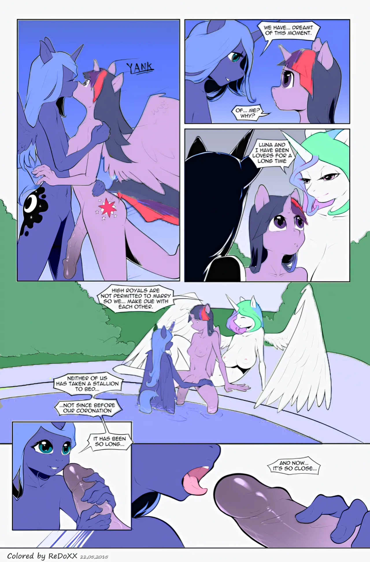 [Bakuhaku] Royally Screwed (My Little Pony Friendship Is Magic) [Colorized]