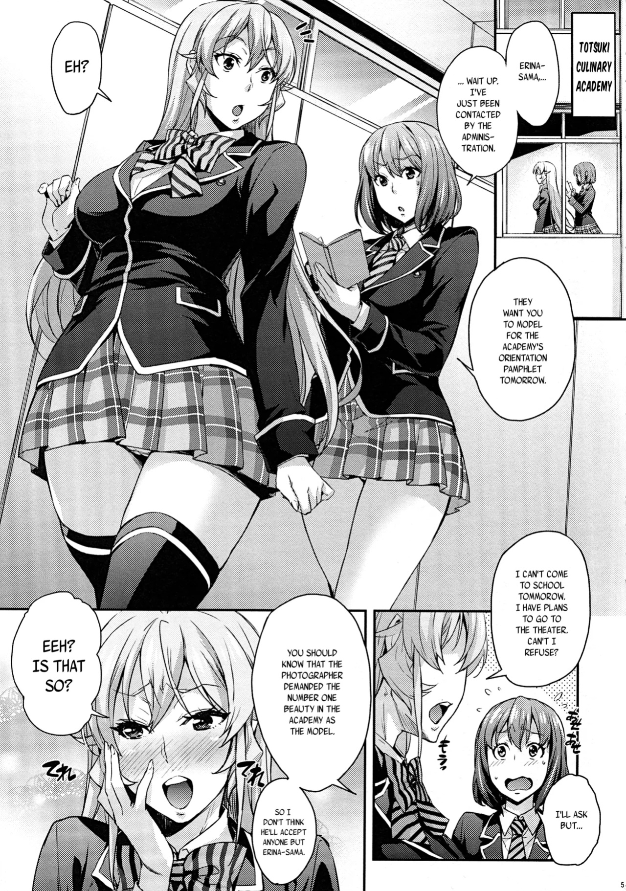 (COMIC1☆13) [Mix Fry (Takurou)] JK Alice no Erina JK (Shokugeki no Soma) [Naxusnl + Biribiri]