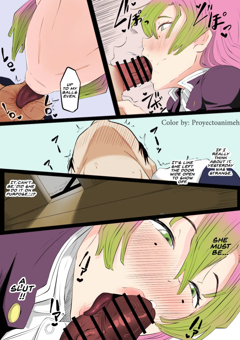 Bitch Kanroji Mitsuri 1-4 _ The Slut Mitsuri Kanroji Color by Proyectoanimeh