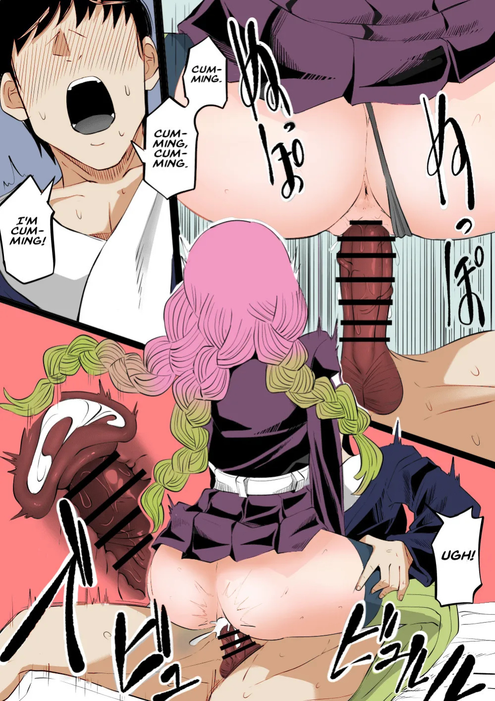 Bitch Kanroji Mitsuri 1-4 _ The Slut Mitsuri Kanroji Color by Proyectoanimeh