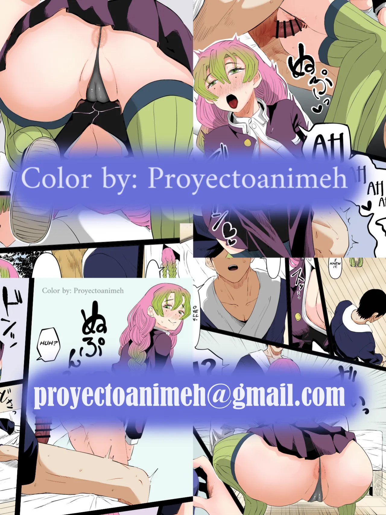 Bitch Kanroji Mitsuri 1-4 _ The Slut Mitsuri Kanroji Color by Proyectoanimeh