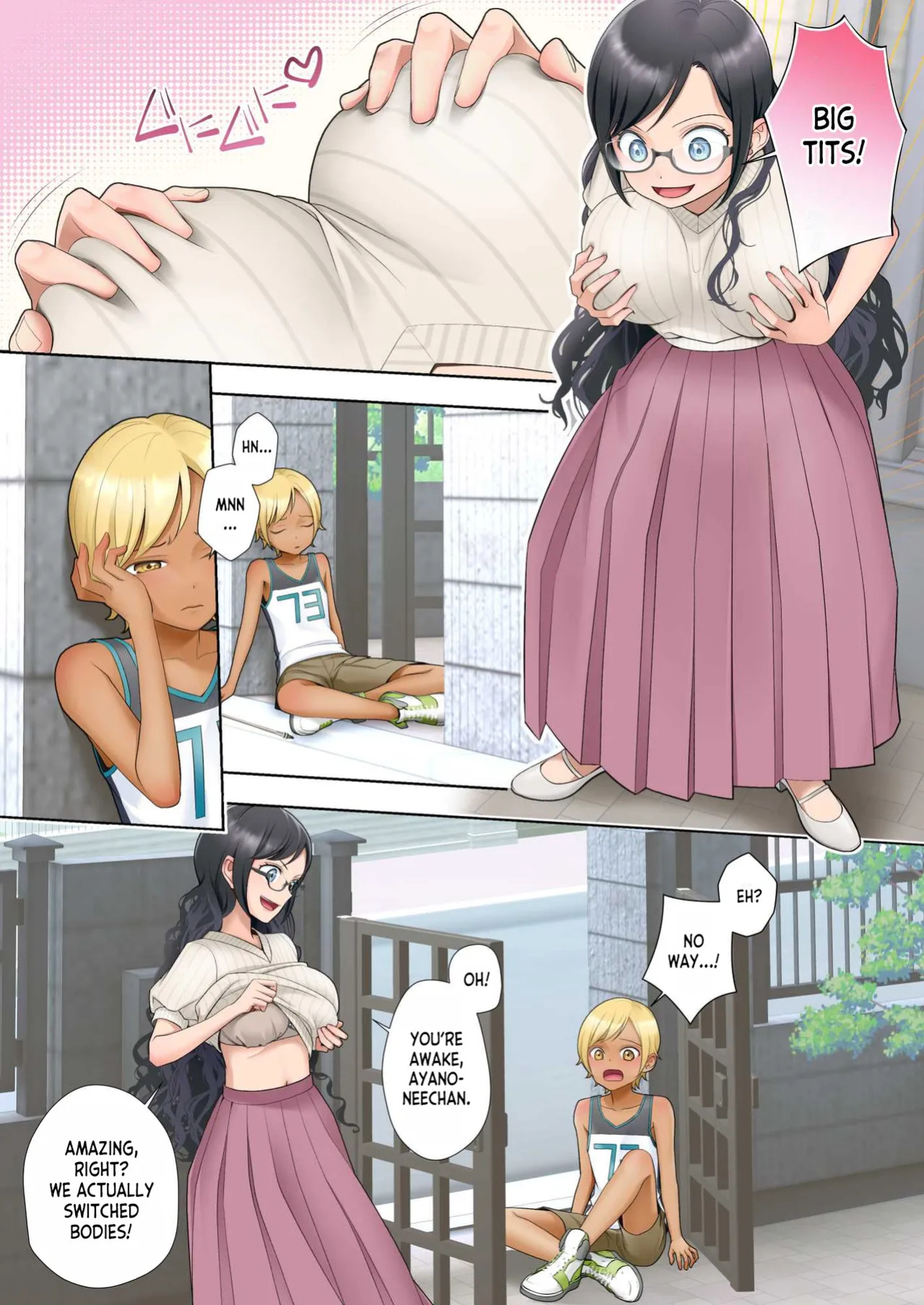 [Hairu Nukemichi (Joushi, Arubento)] Watashi swap Ore ~Kinjo no Sukebe na Itazurakko to Karada o Irekaerareta Watashi~ [desudesu]