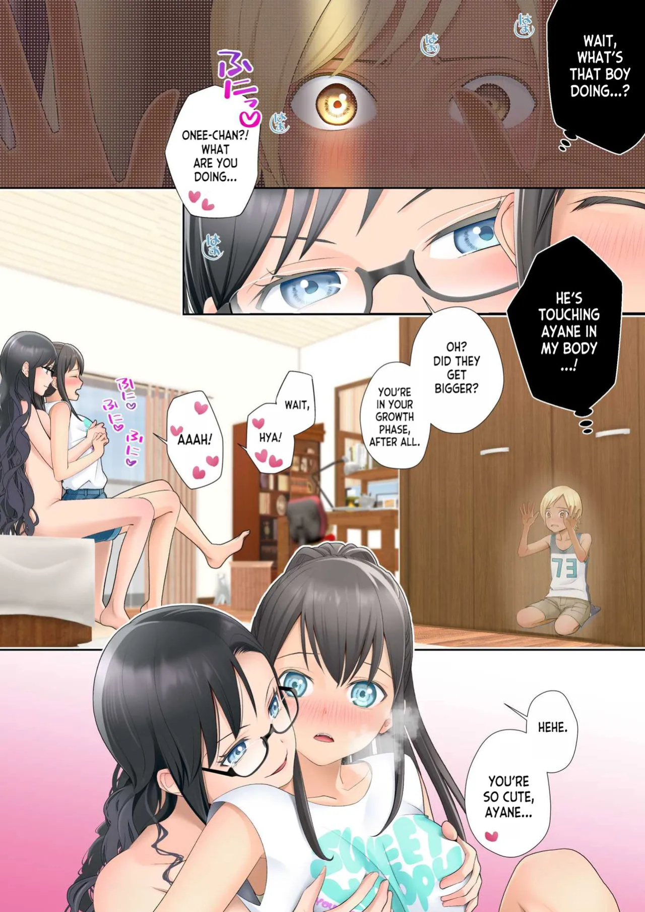 [Hairu Nukemichi (Joushi, Arubento)] Watashi swap Ore ~Kinjo no Sukebe na Itazurakko to Karada o Irekaerareta Watashi~ [desudesu]
