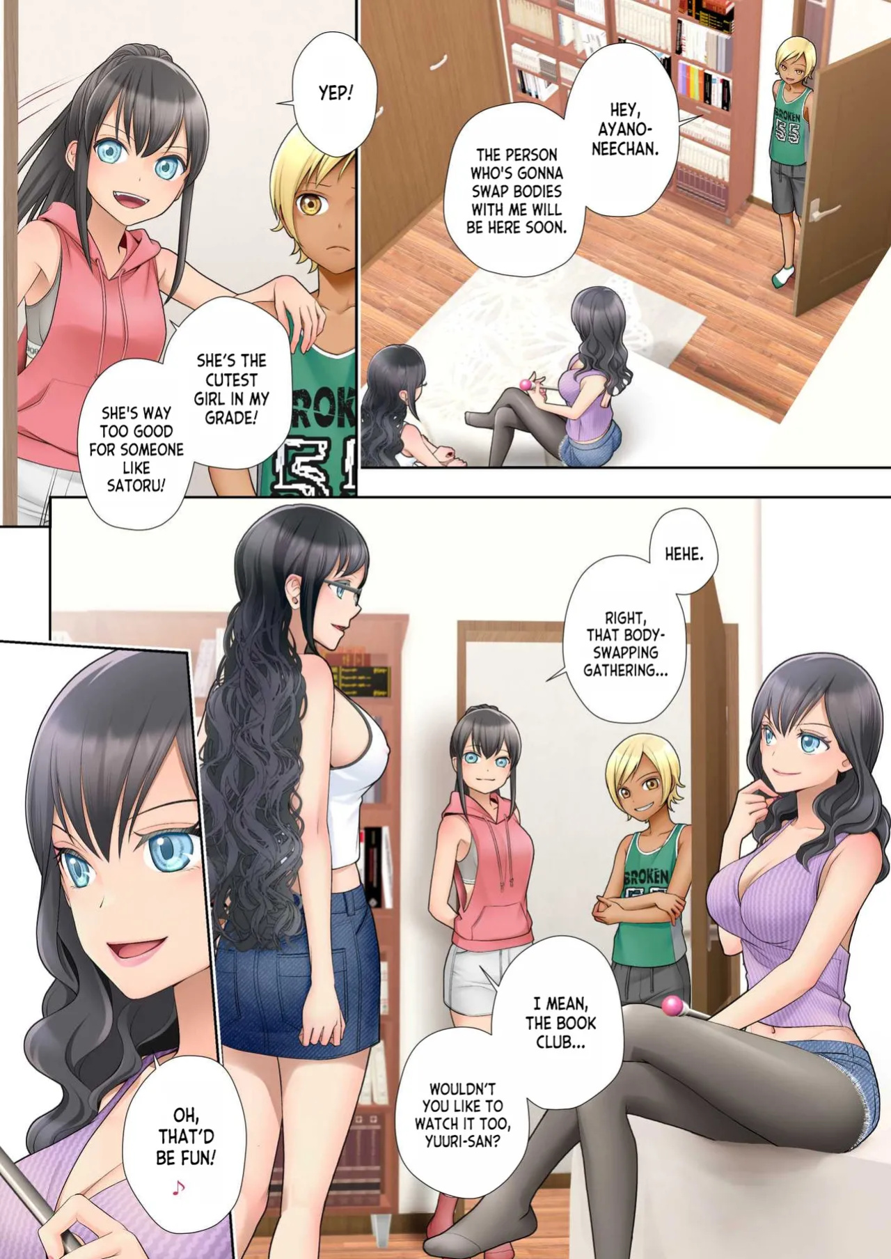 [Hairu Nukemichi (Joushi, Arubento)] Watashi swap Ore ~Kinjo no Sukebe na Itazurakko to Karada o Irekaerareta Watashi~ [desudesu]