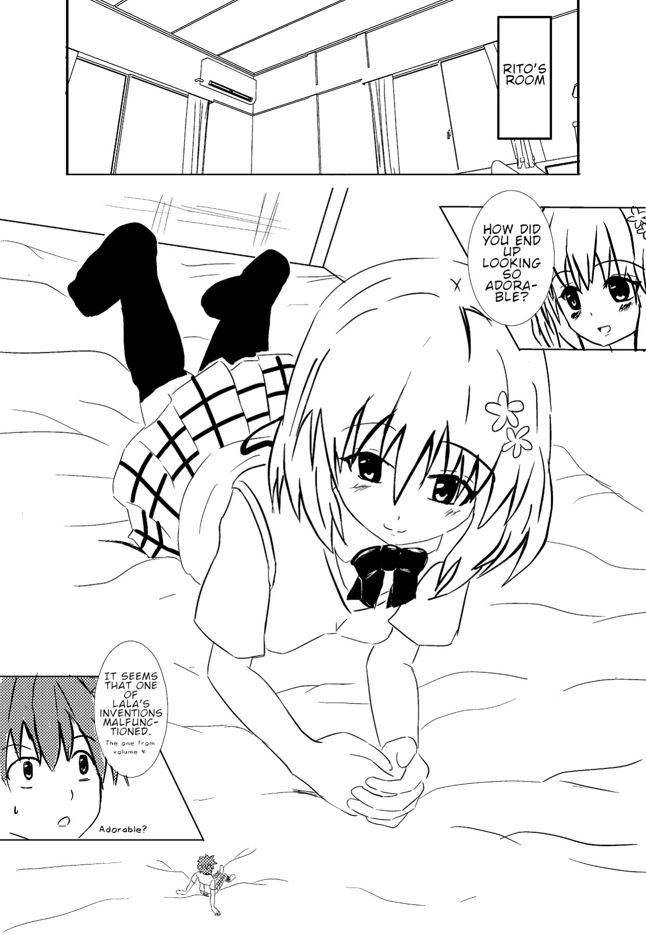 [Aki] Rito ga Chiisaku Natte Momo to | Shrunken Rito and Momo (To Love-Ru)