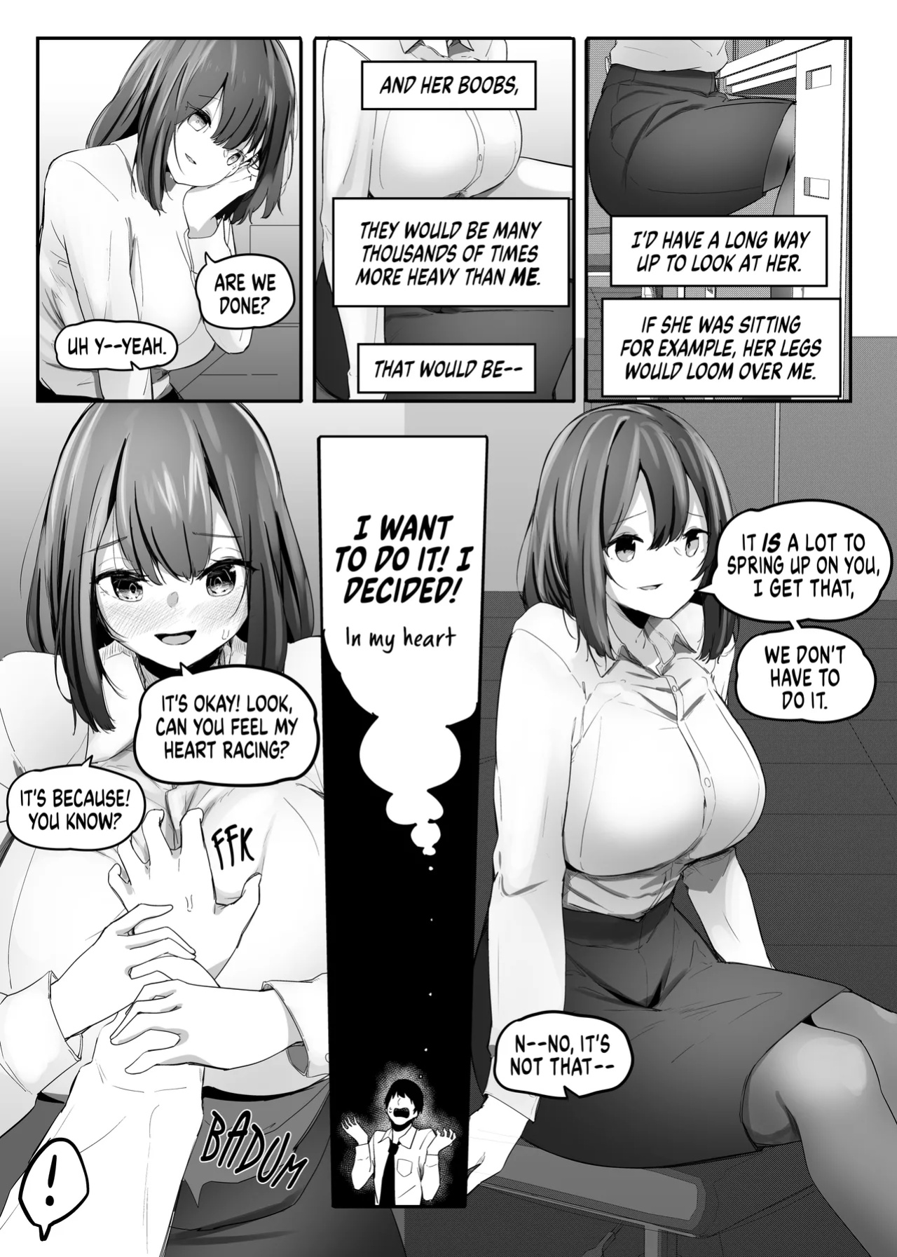 [Marushamo] Ore no Seiheki ga Kouhai ni Baretara Kouhai mo Onaji Seiheki datta | She Knows My Sexual Secret