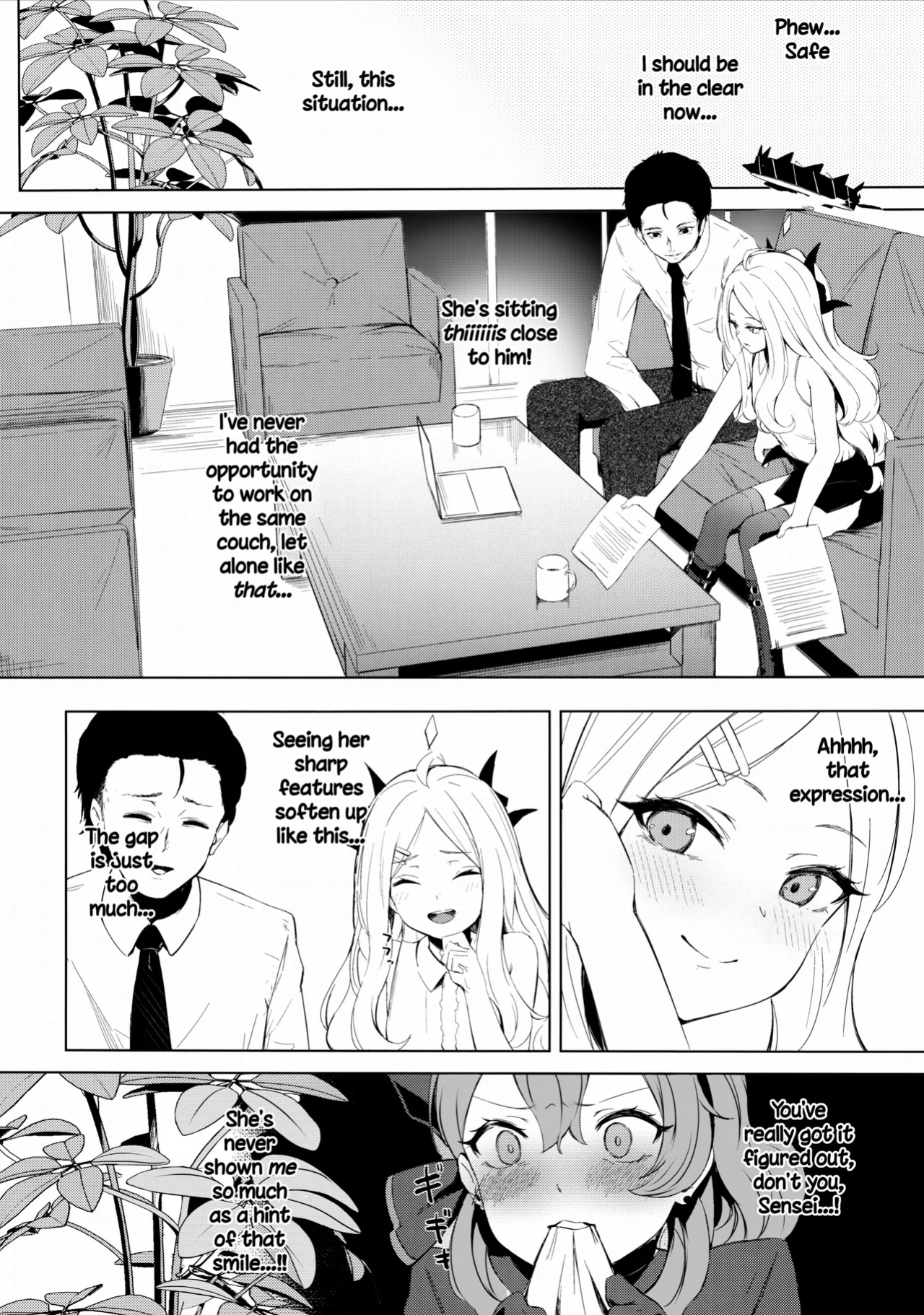 (C103) [Funiai-Ice (Funiai Riko)] Fuukiiin Kaishitsu nite Amaenbo Iinchou to Muttsuri Gyouseikan to - In the Prefect Office, with the Spoiled President and the Dishonest Admin (Blue Archive) [SDF]