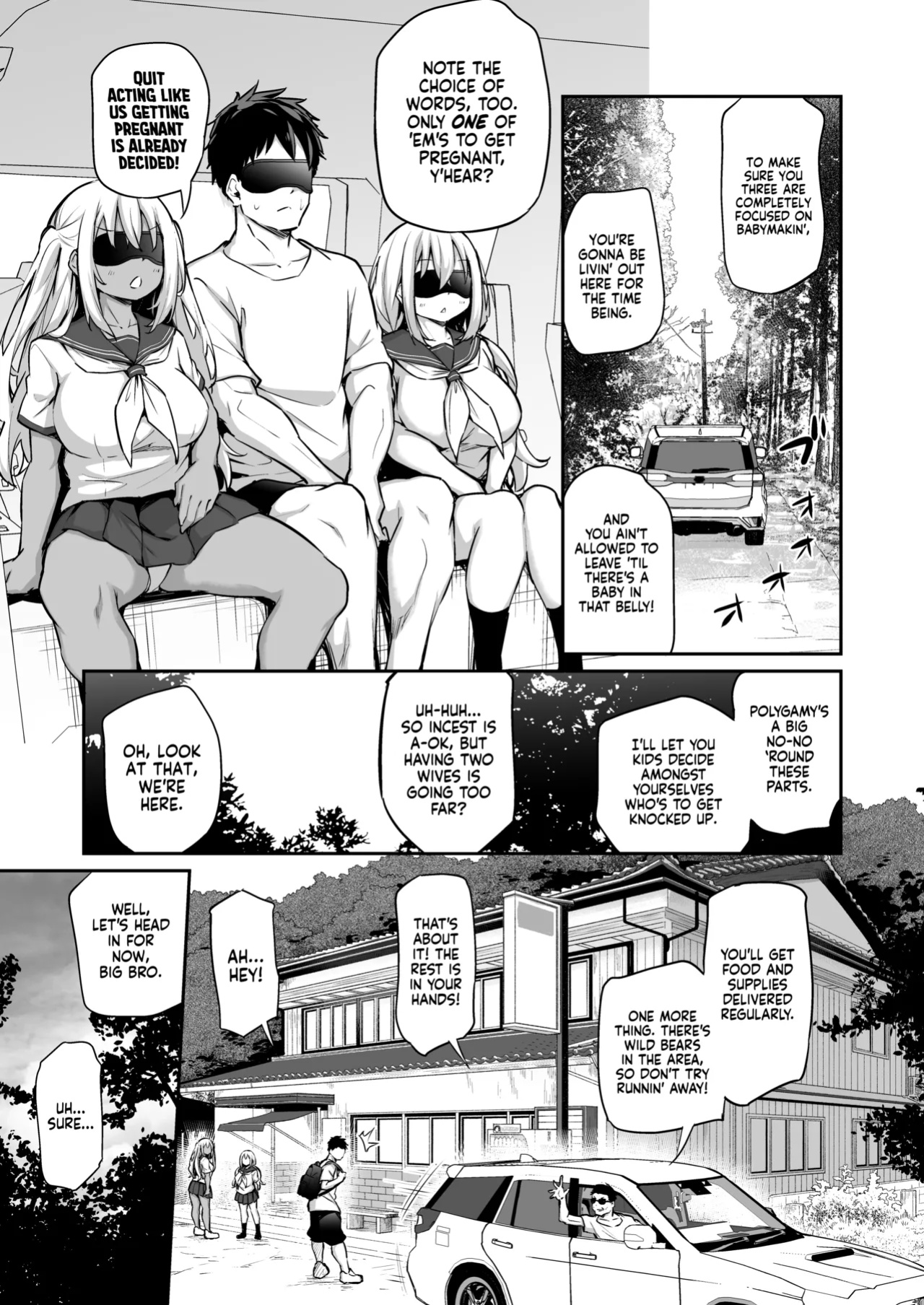 [Airandou] Imouto-tachi o Haramasenai to Derarenai Mura | You Must Breed Your Sisters to Leave This Village [head empty]