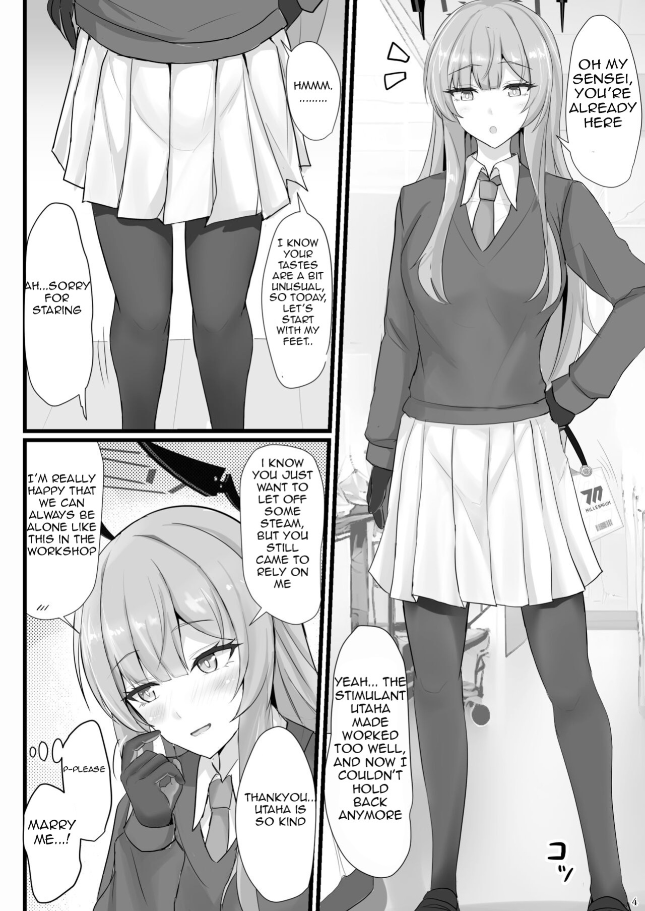 [Hakuginmokusei (Poshi)] Yasashii Shiraishi Utaha ni Amaete Nukitai | I want to be spoiled by the kind-hearted Shiraishi Utaha (Blue Archive) [Kuwana]