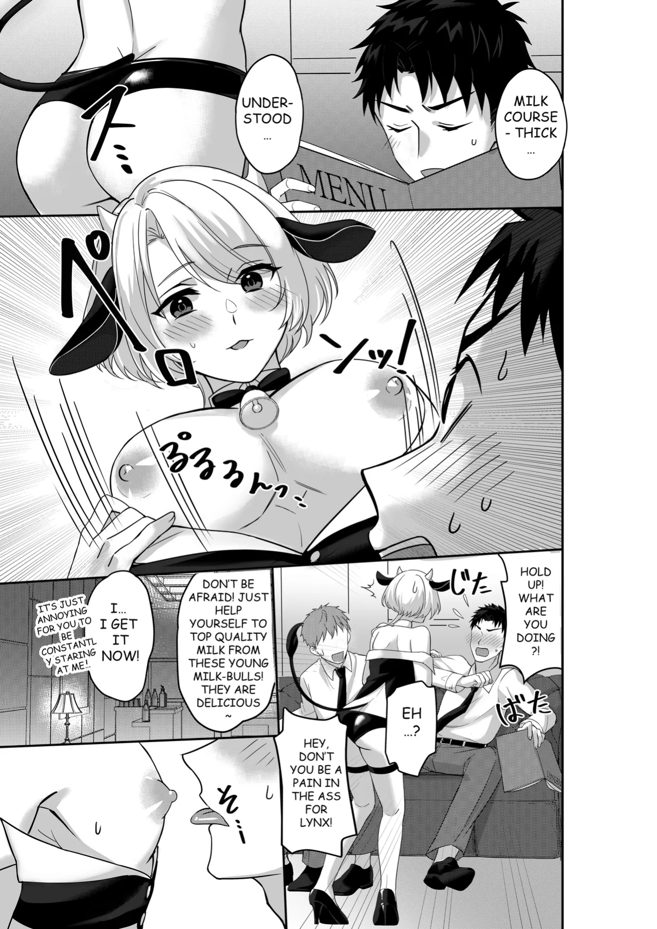 [Akagirenya (Toki7, Kinokoyun, Akagirenya)] WELCOME TO MILK BULLS CAFE PLEASE INDULGE TO THE TWIN MILK BULLS’ EXTRA THICK YET EROTIC MILK