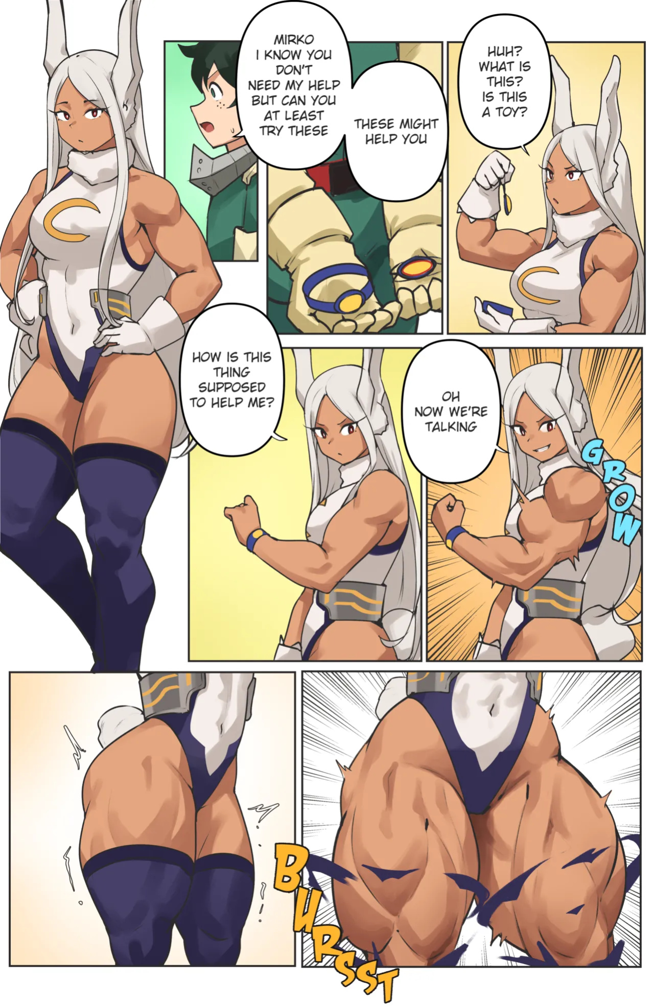 [Musctonk] Mt. Lady Comic + Mirko Comic