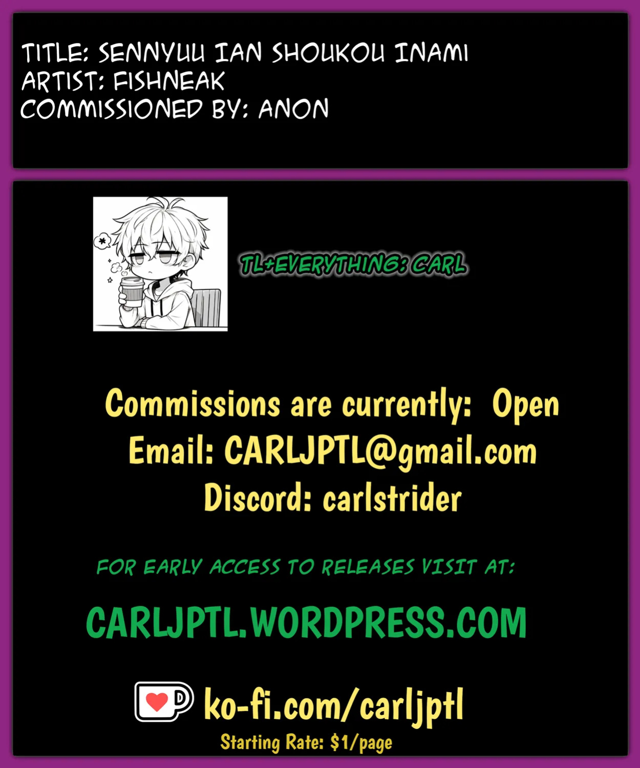 [Fishneak (Kuro Fn)] Sennyuu Ian Shoukou Inami | The Undercover Comfort Officer Inami [CarlJPTL]