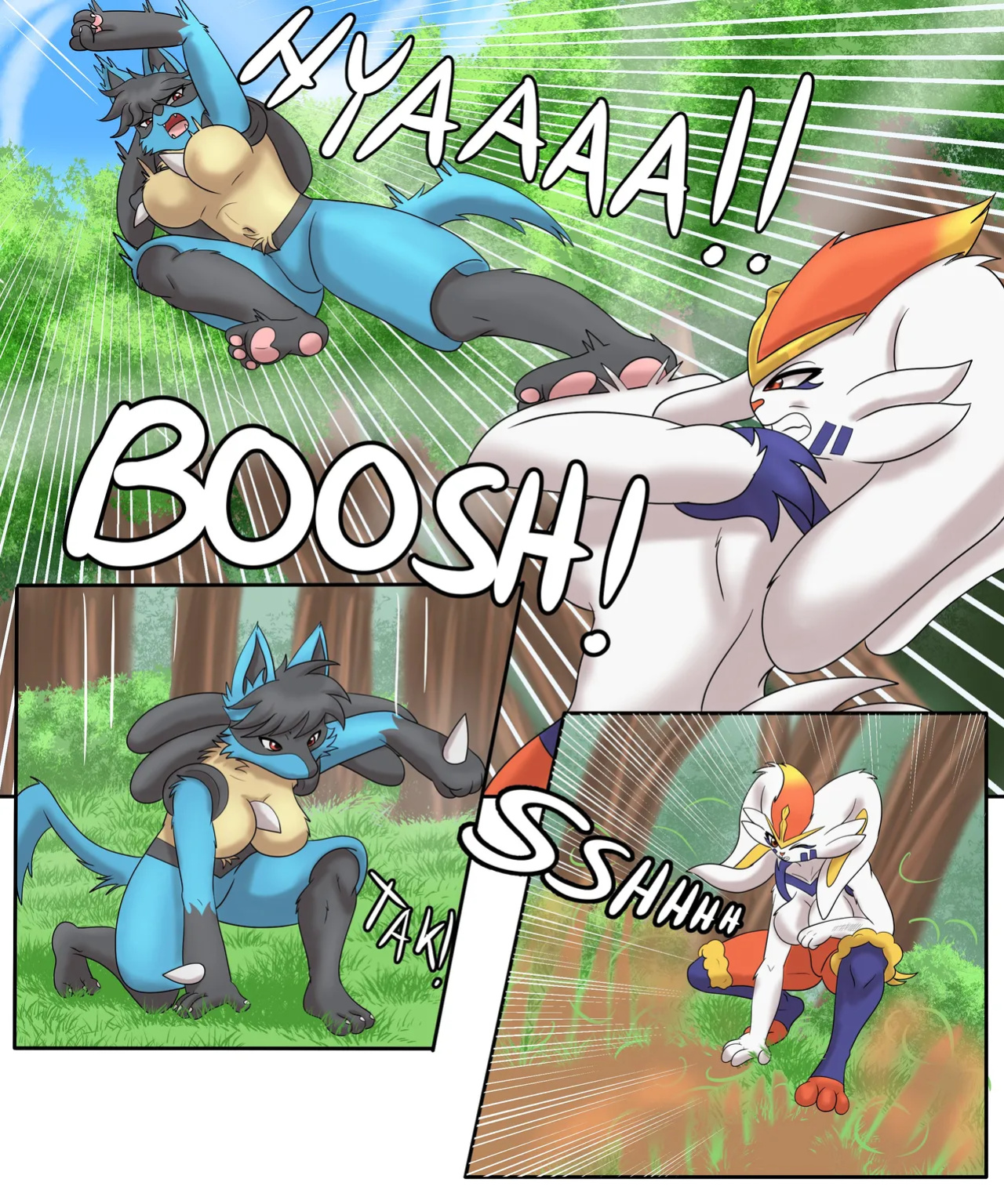 [SaikyoRyuuougi (DocSye)] Pokemensch - Layla's Decision + Extras