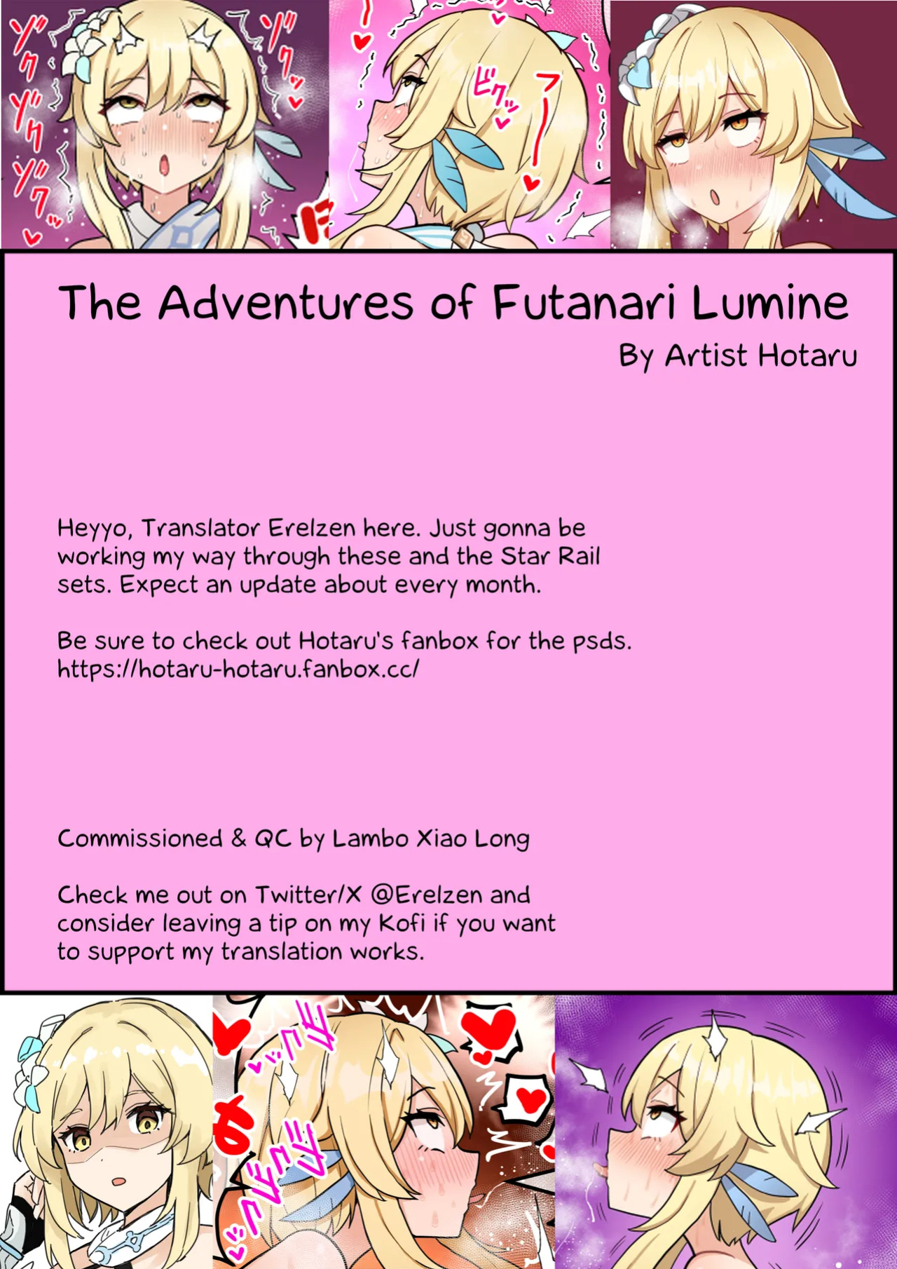 [Hotaru] Futanari Hotaru no Bouken || Futanari Lumine's Adventures (Various Parts) (Genshin Impact) [Erelzen]