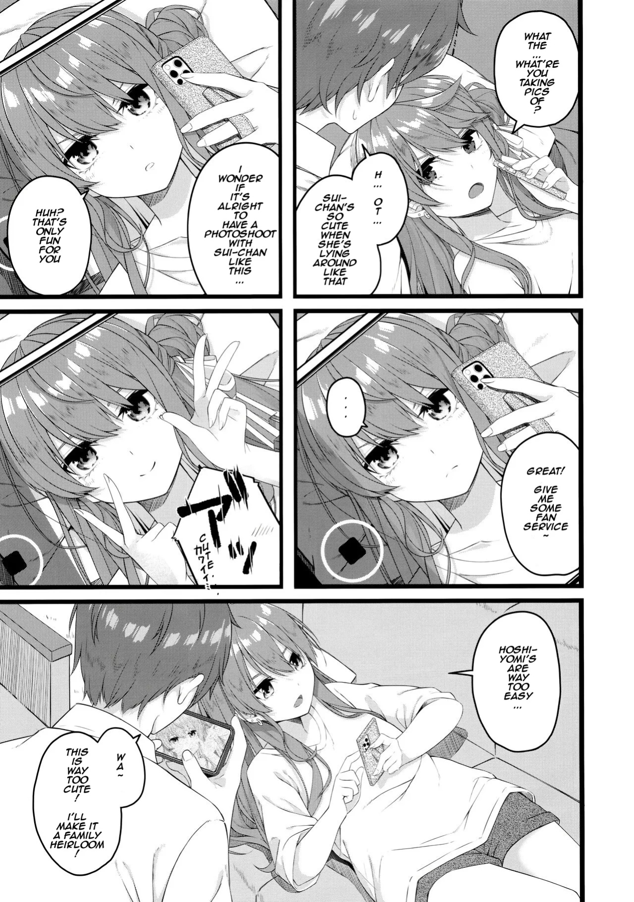 (C104) [trick&treat (tries)] Suisei wa Yane no shita de Madoromu (Hoshimachi Suisei) [KHI-TL]