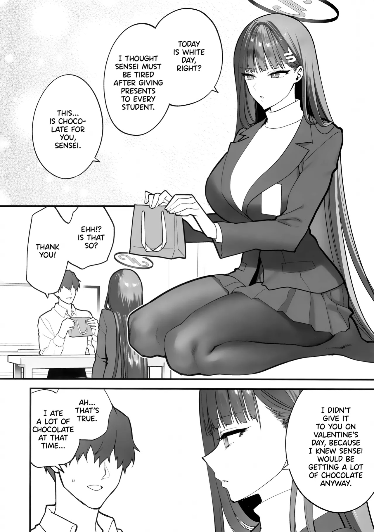 (Sensei no Archive 11) [SKK (Syoukaki)] CHOCOLATE & CREAM (Blue Archive) [Pinandhita論理型]