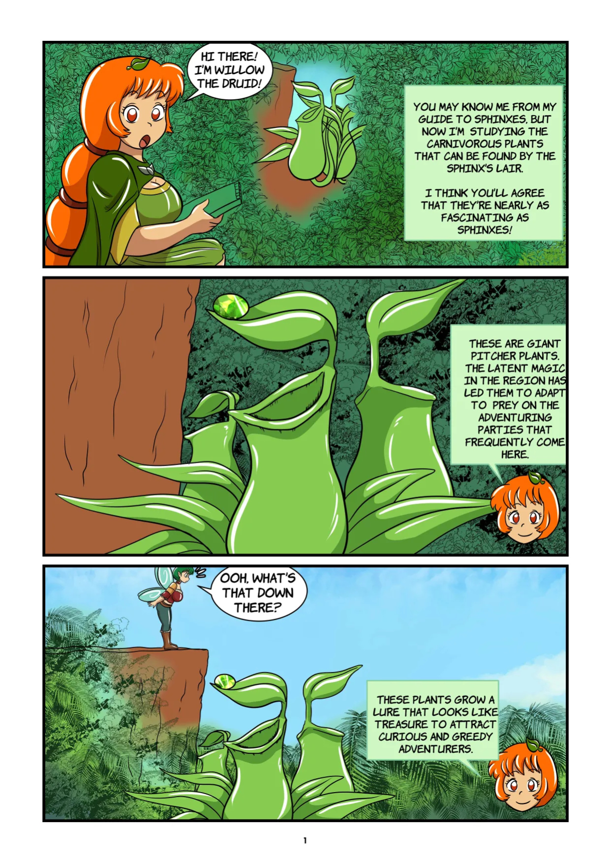 [LadyDrasami] Willow's Guide to Carnivorous Plantgirls Vol. 1: Pitcher Plants