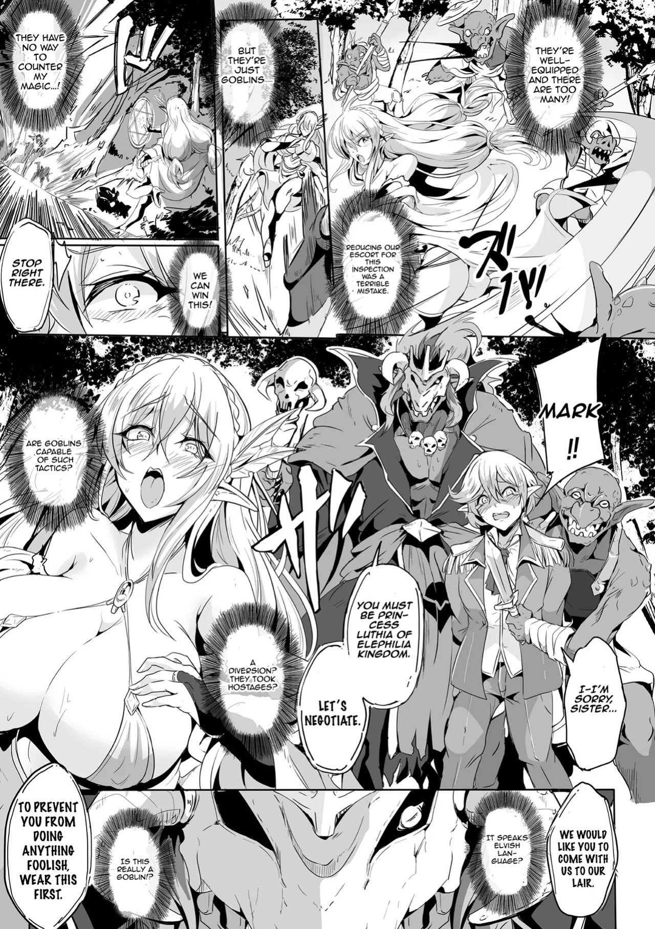 [KaKakaka] Female Elves of the Goblin Country Ch. 1 | Kooni no Kuni no Mesu Elf Ch. 1 (Kukkoro Heroines Vol. 24) [Aishi21]