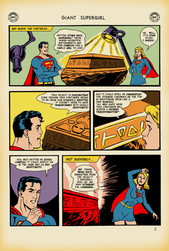 [JK Blacklin] Giant Supergirl - The Thing from Space! (Superman)