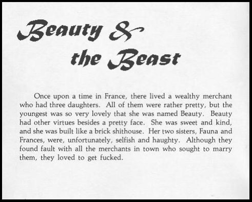 Beauty And The Beast 70's Adult Comic
