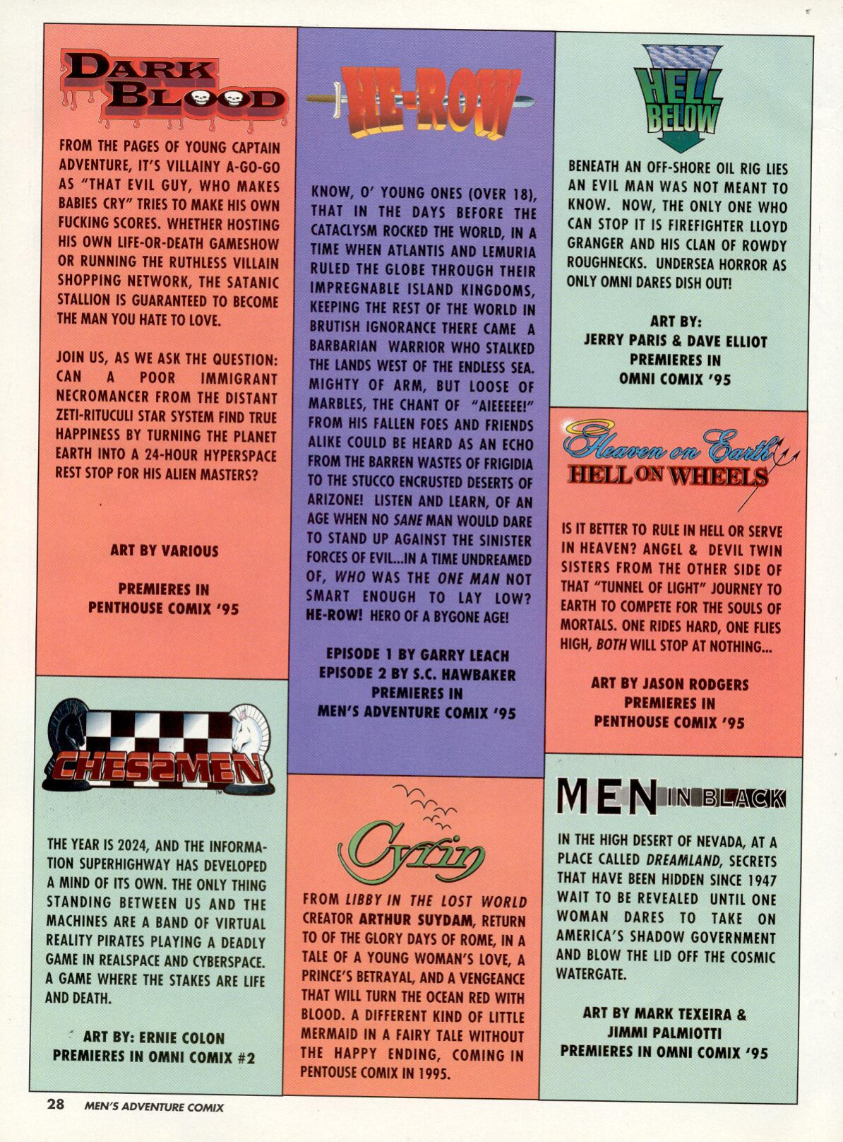 Penthouse Mens Adventure Comix