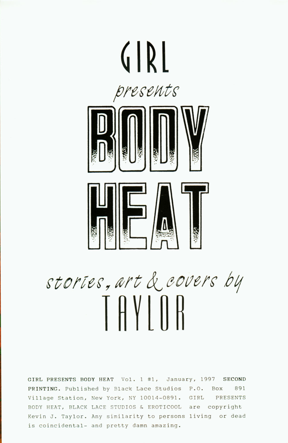 [Kevin Taylor] Body Heat