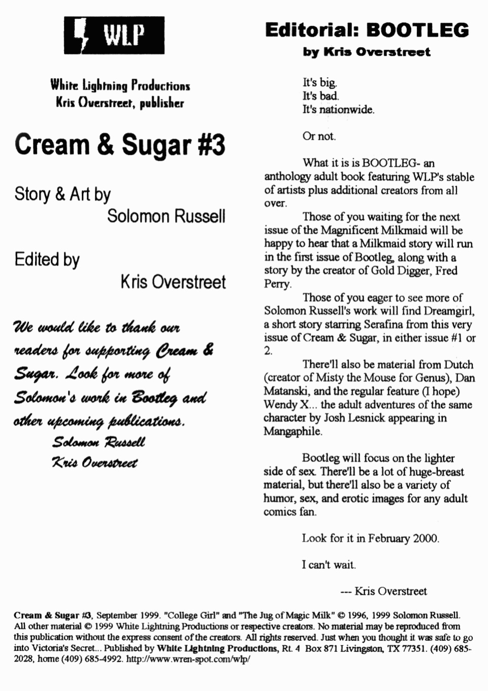 [Solomon Russell] Cream and Sugar #3