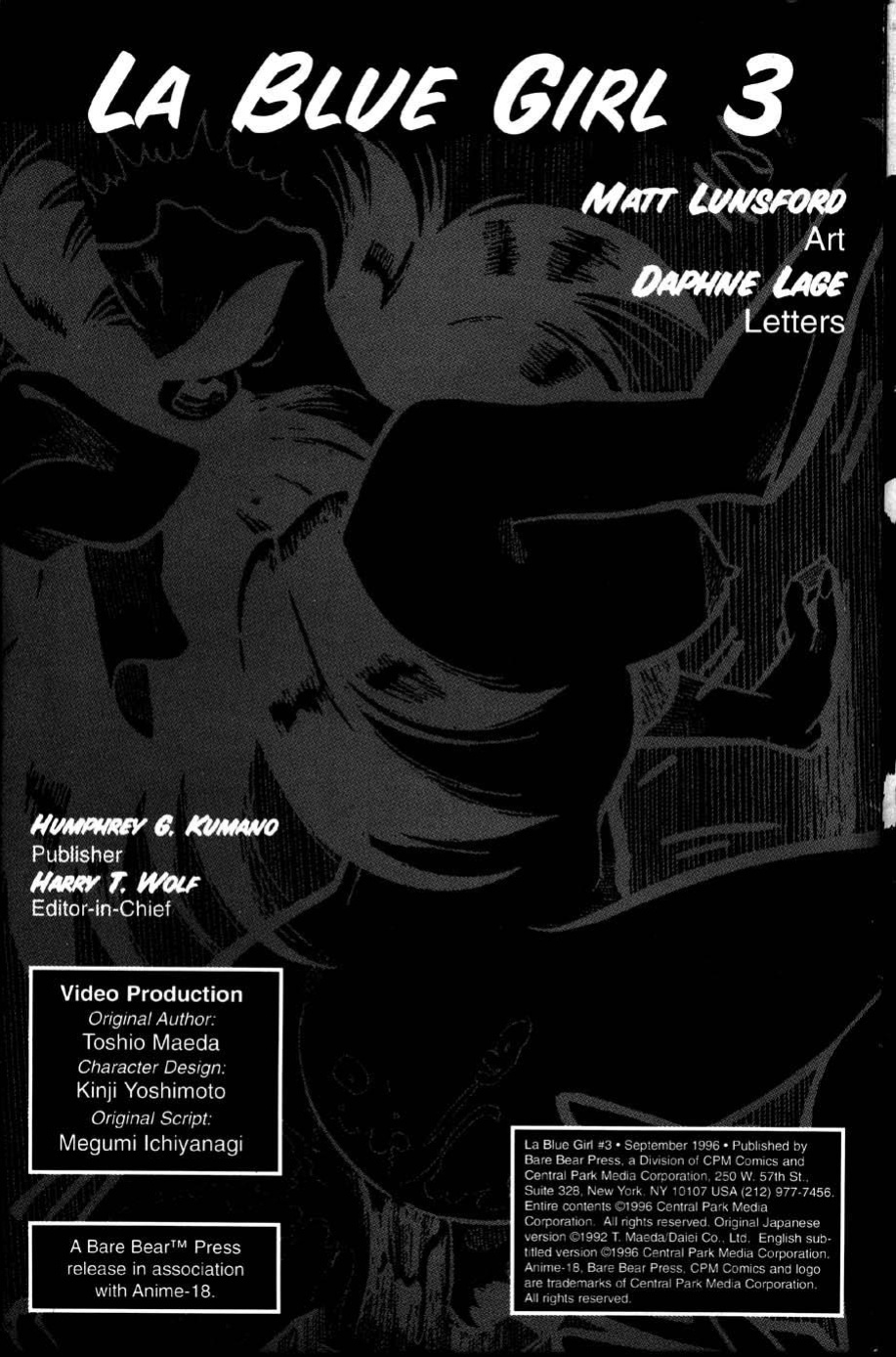 [Matt Lunsford] La Blue Girl - Volume #3
