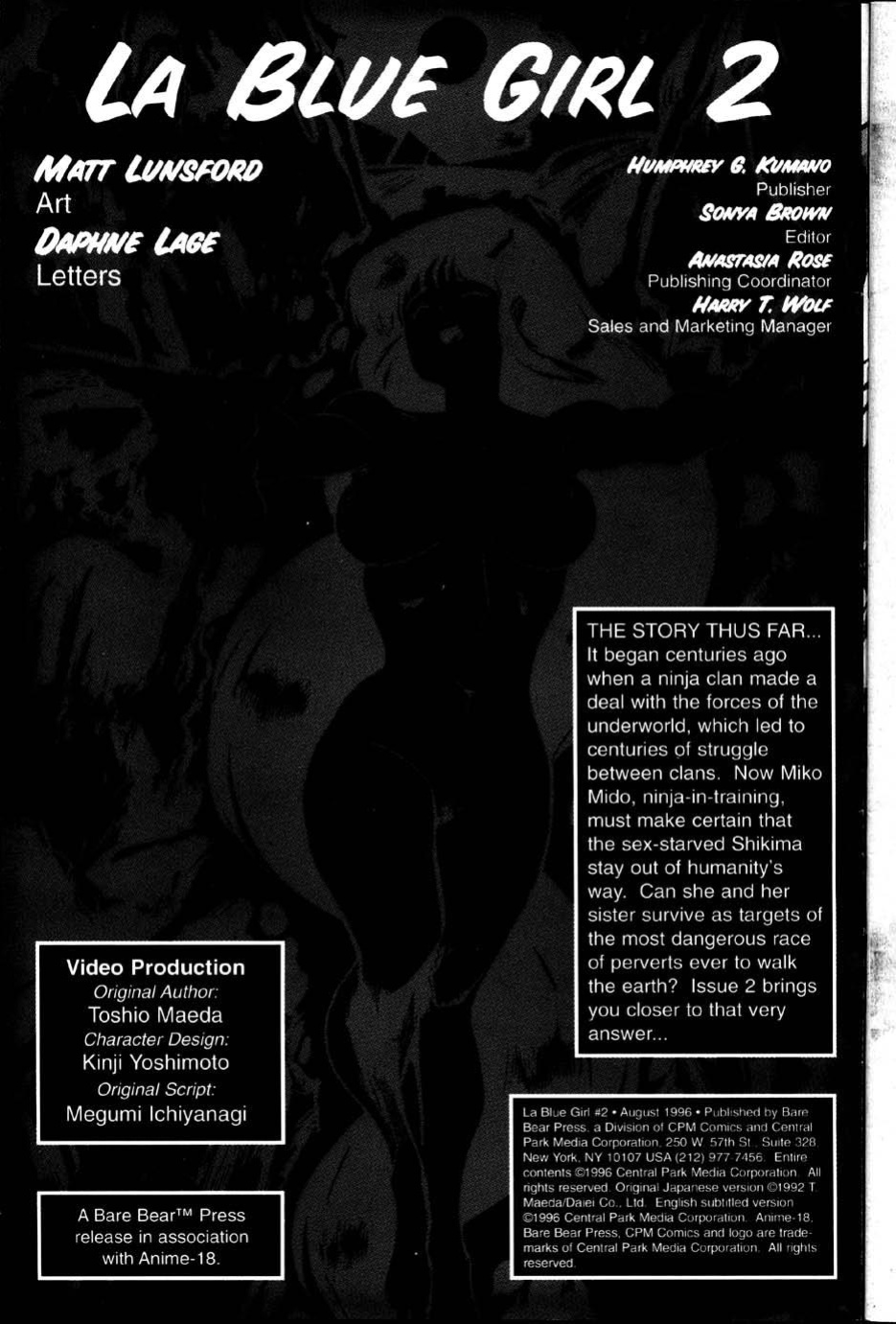 [Matt Lunsford] La Blue Girl - Volume #2