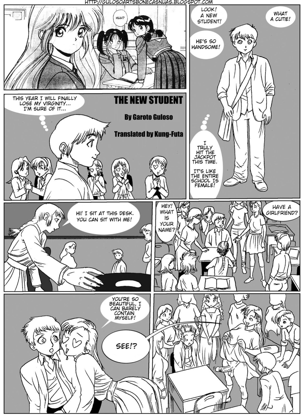[Garoto Guloso] The New Student [English, Re-translated] {Kung-Futa}