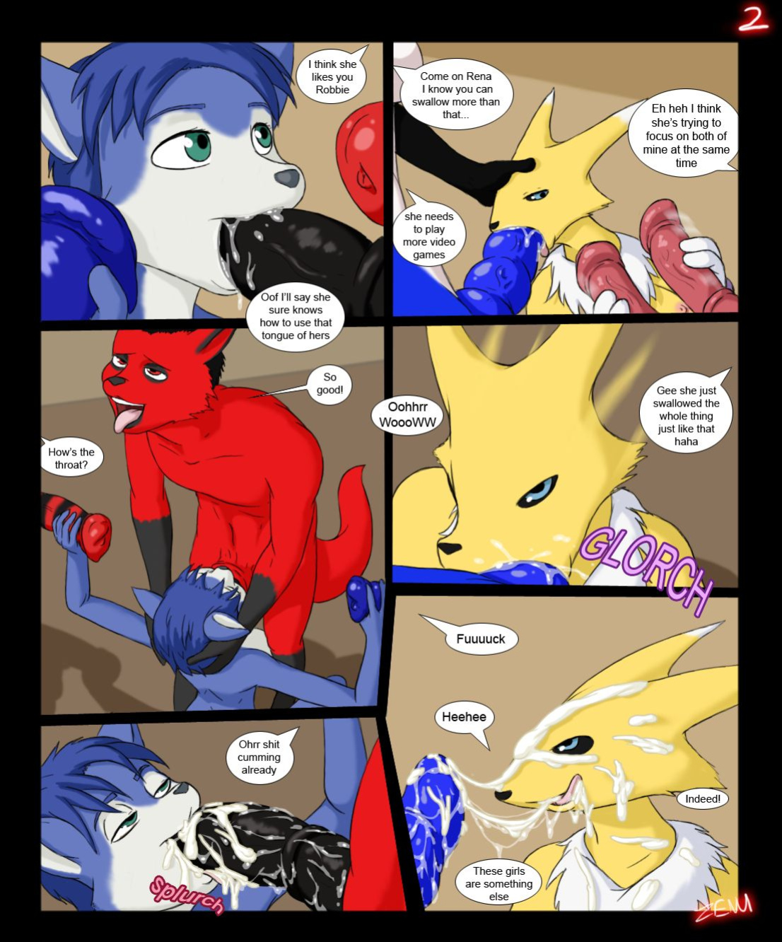 [Zenu] Equine Shenanigans (Digimon, Star Fox)