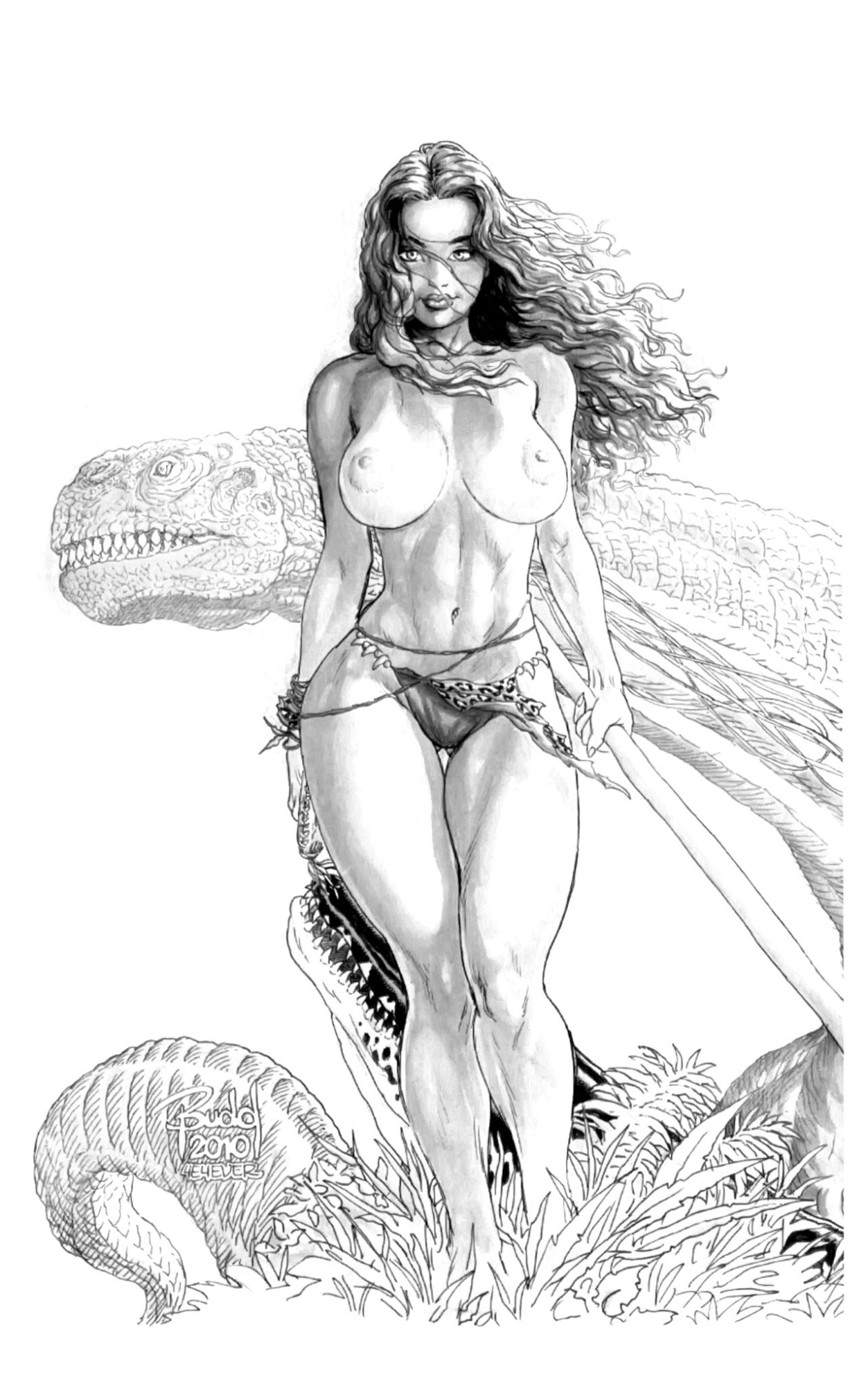 [Budd Root] Cavewoman, PU's from Budd, HeroesCon 2011 Sketchbook